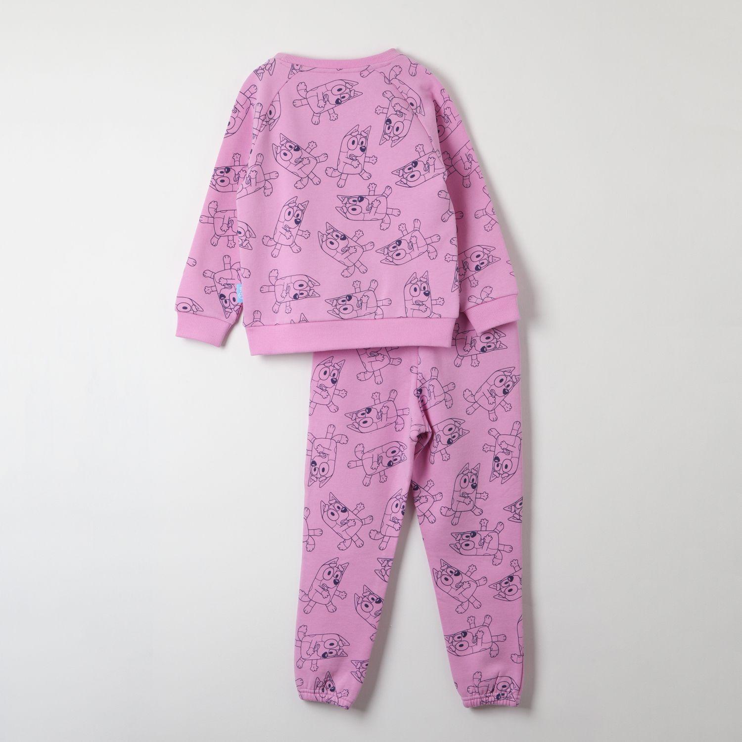 Buzo Niña Happy Pose Morado Bluey-3