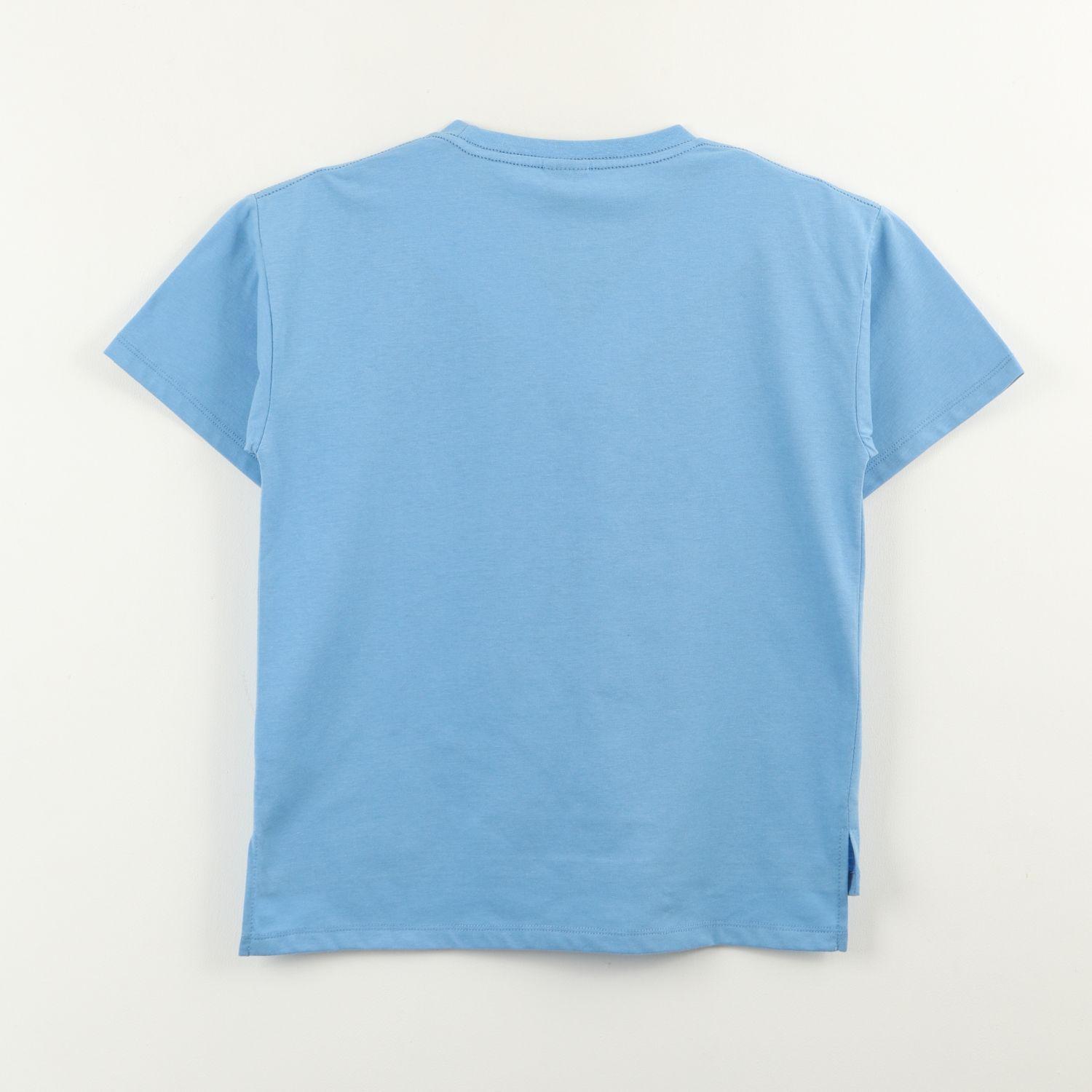 Polera Manga Corta Niño Mickey Vintage Celeste Disney-2