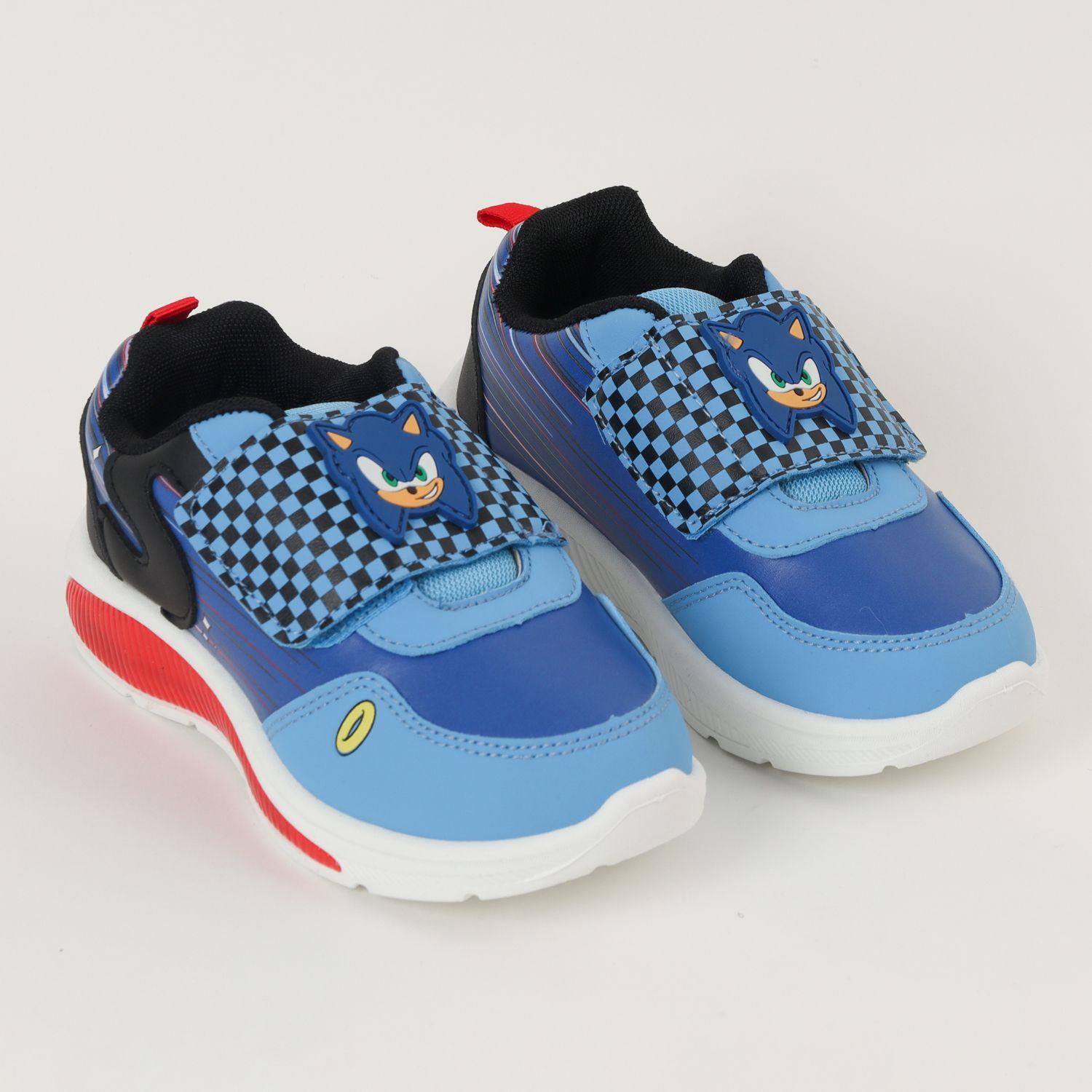 Zapatilla Con Luces Niño Cuadrille Azul Sonic-1