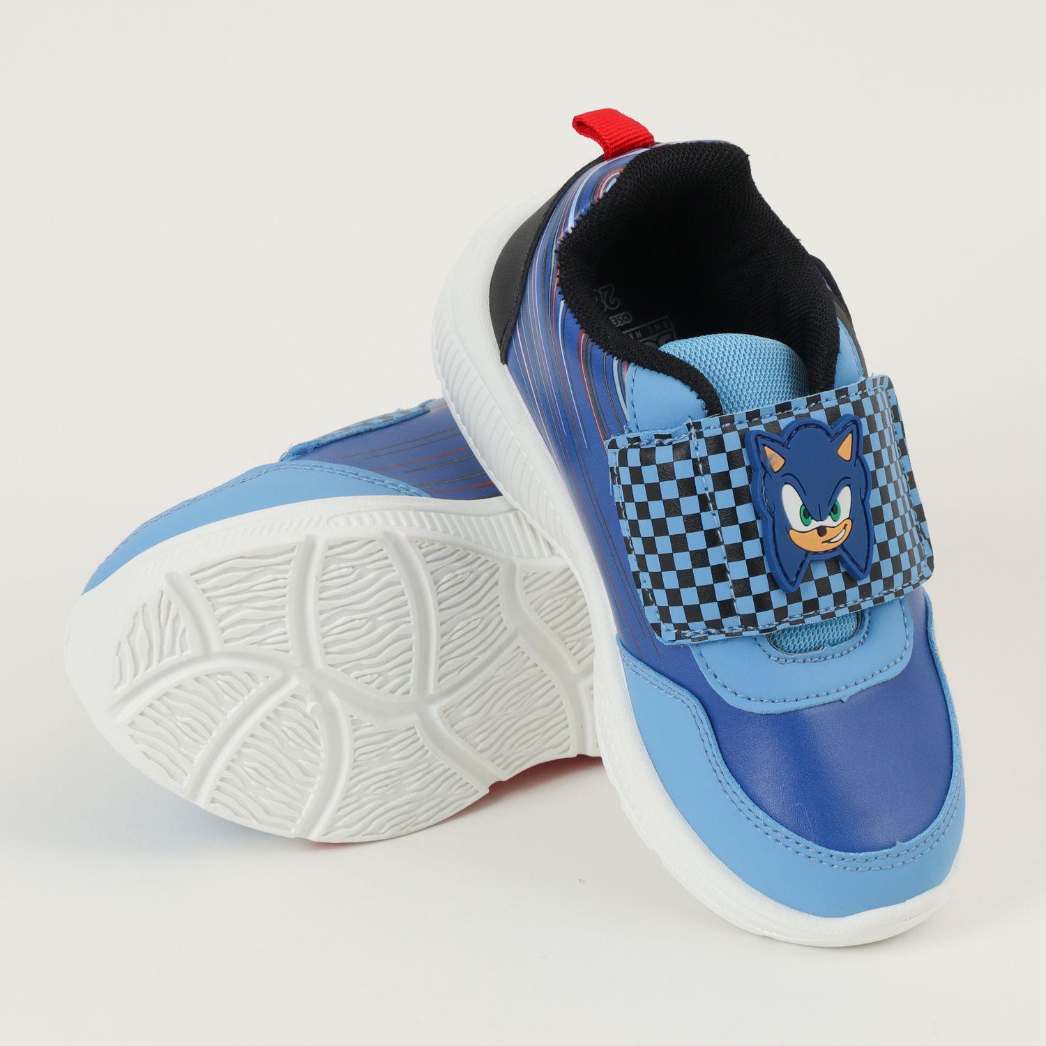 Zapatilla Con Luces Niño Cuadrille Azul Sonic-3