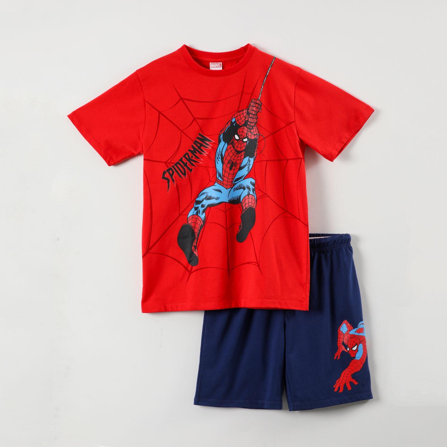 Pijama Corto Niño Spiderman Rojo Marvel-0