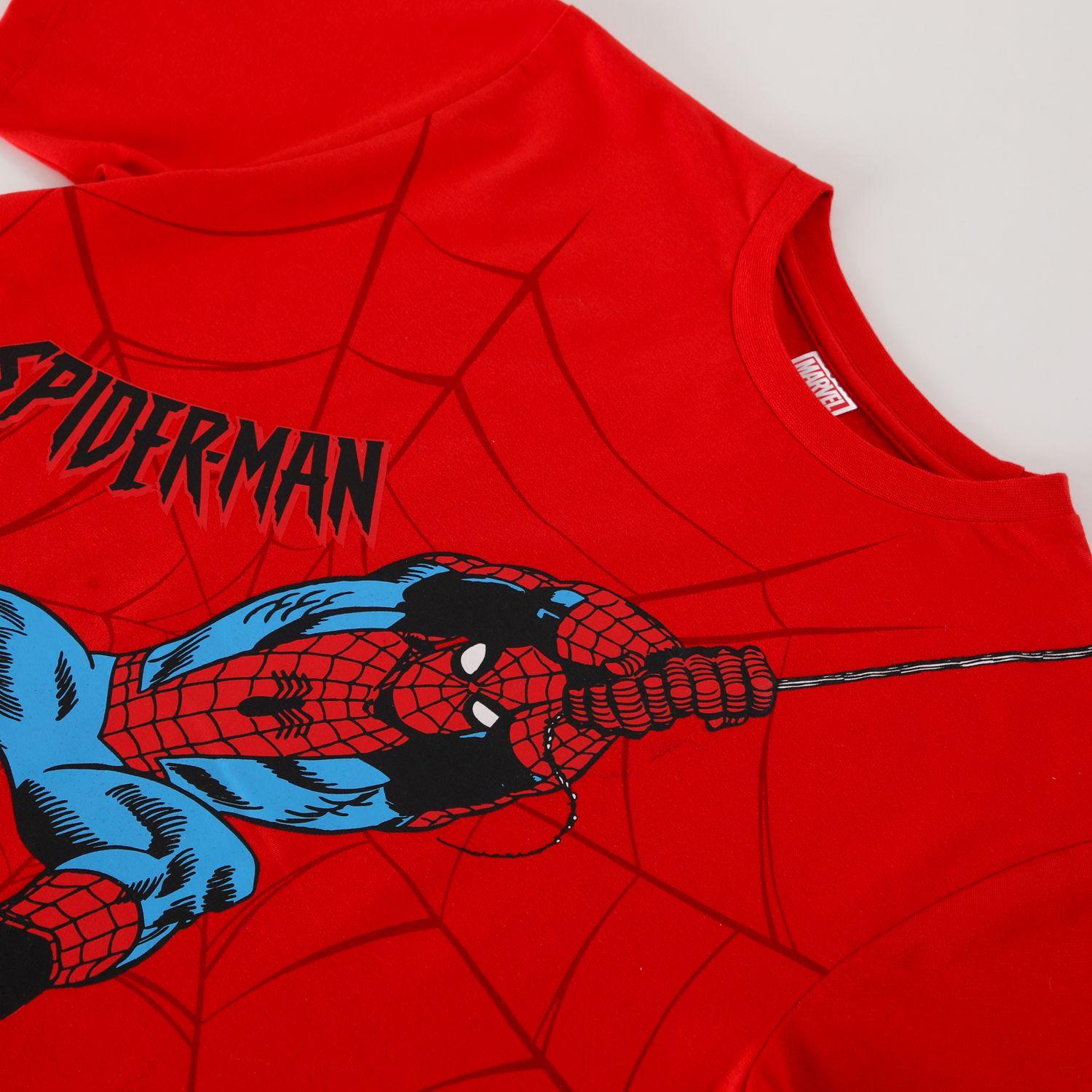 Pijama Corto Niño Spiderman Rojo Marvel-1