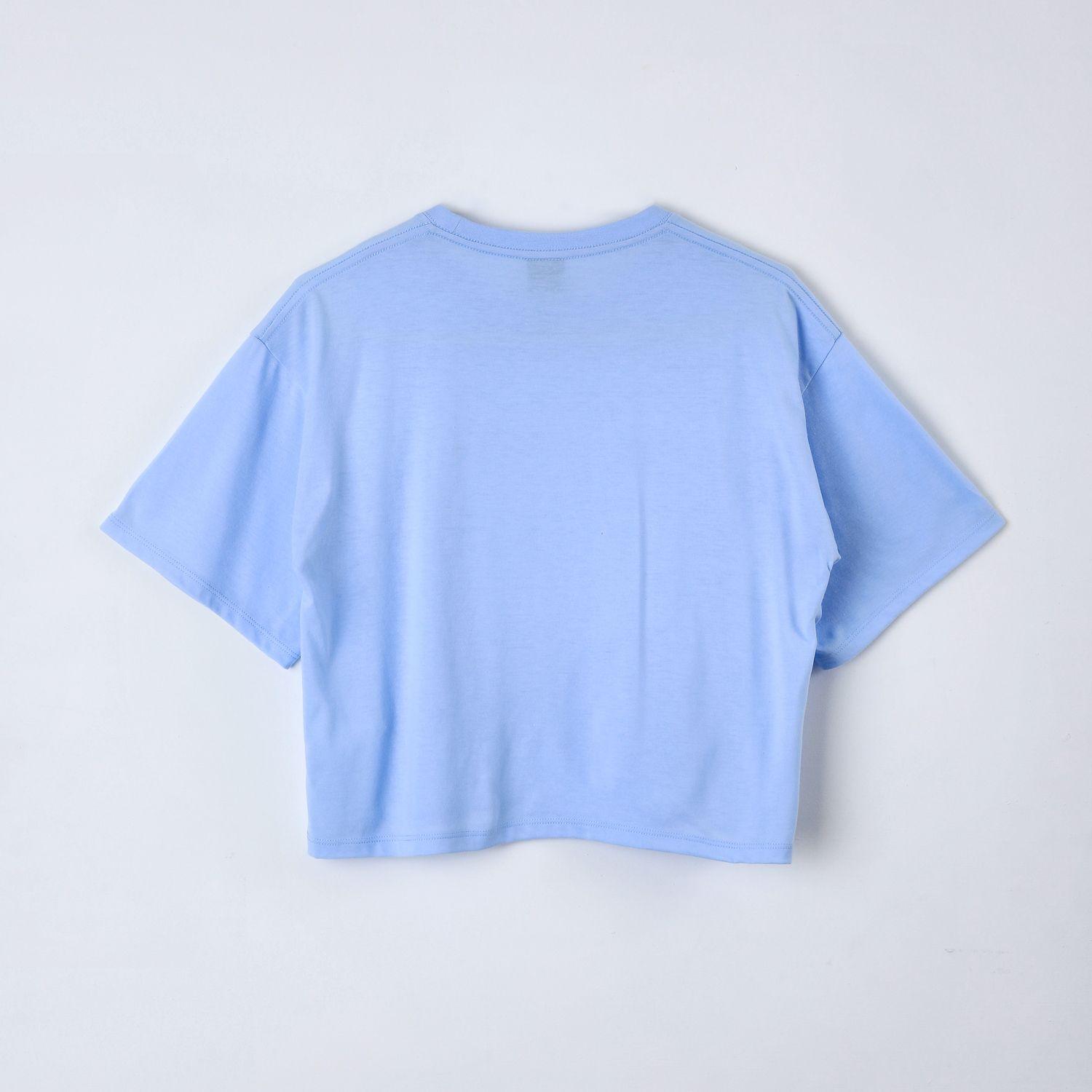 Polera Manga Corta Niña Celeste BT21-2