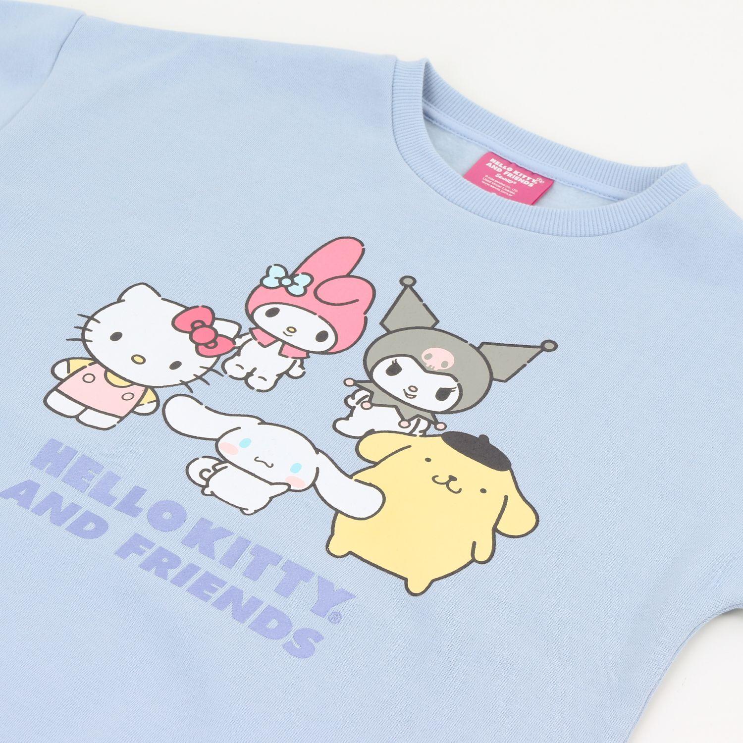 Polerón Cerrado Niña Friends Celeste Hello Kitty-2