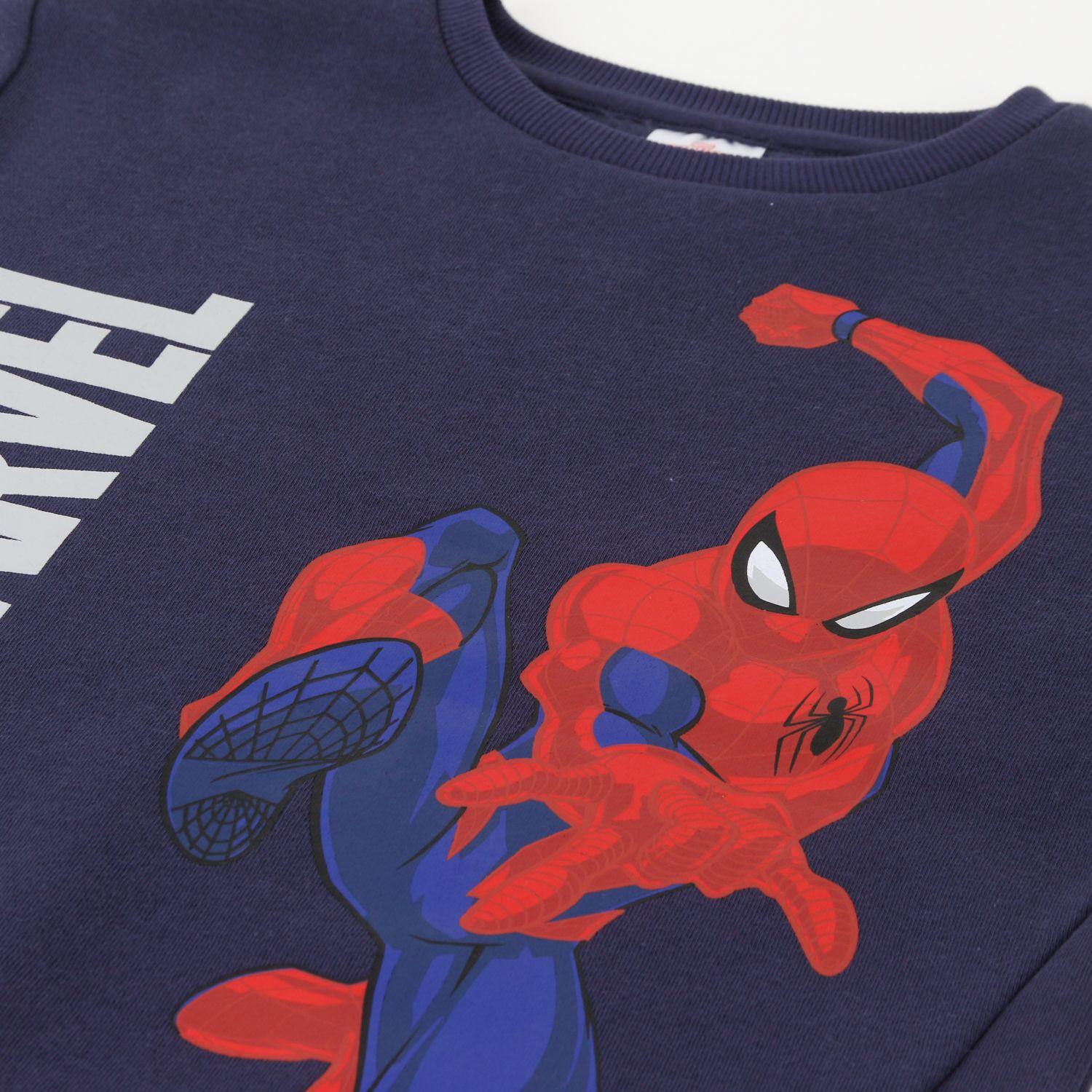 Conjunto Buzo Niño Azul Spiderman Marvel-2
