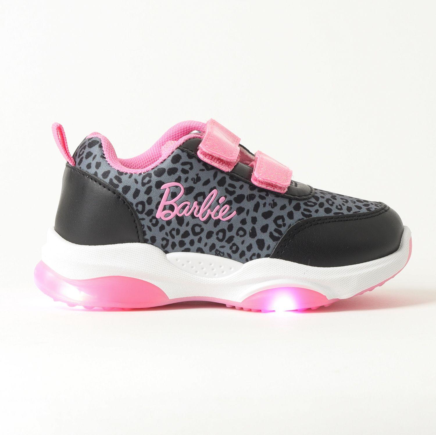 Zapatilla Con Luces Niña Animal Print Negro Barbie-0