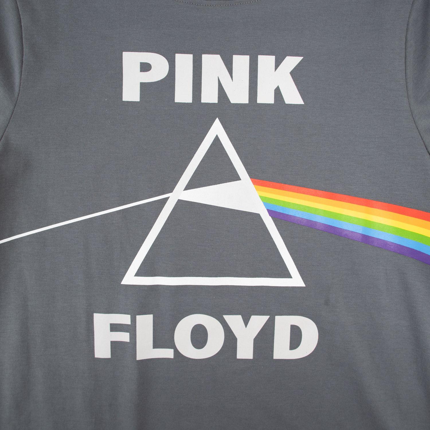 Polera Mujer  Pink Floyd Prisma Gris-1