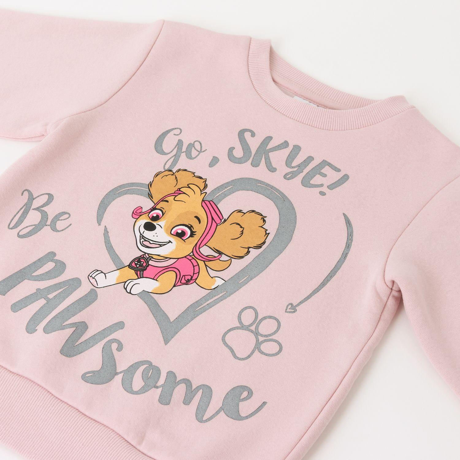 Conjunto Niña Be Pawsome Corazón Skye Rosado Paw Patrol-2