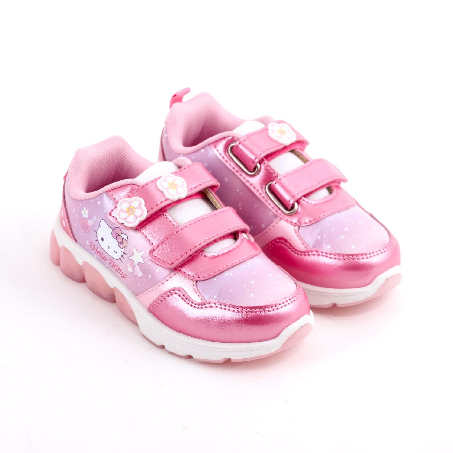 Zapatilla Luces Niña Hello Kitty Marina Rosado-2