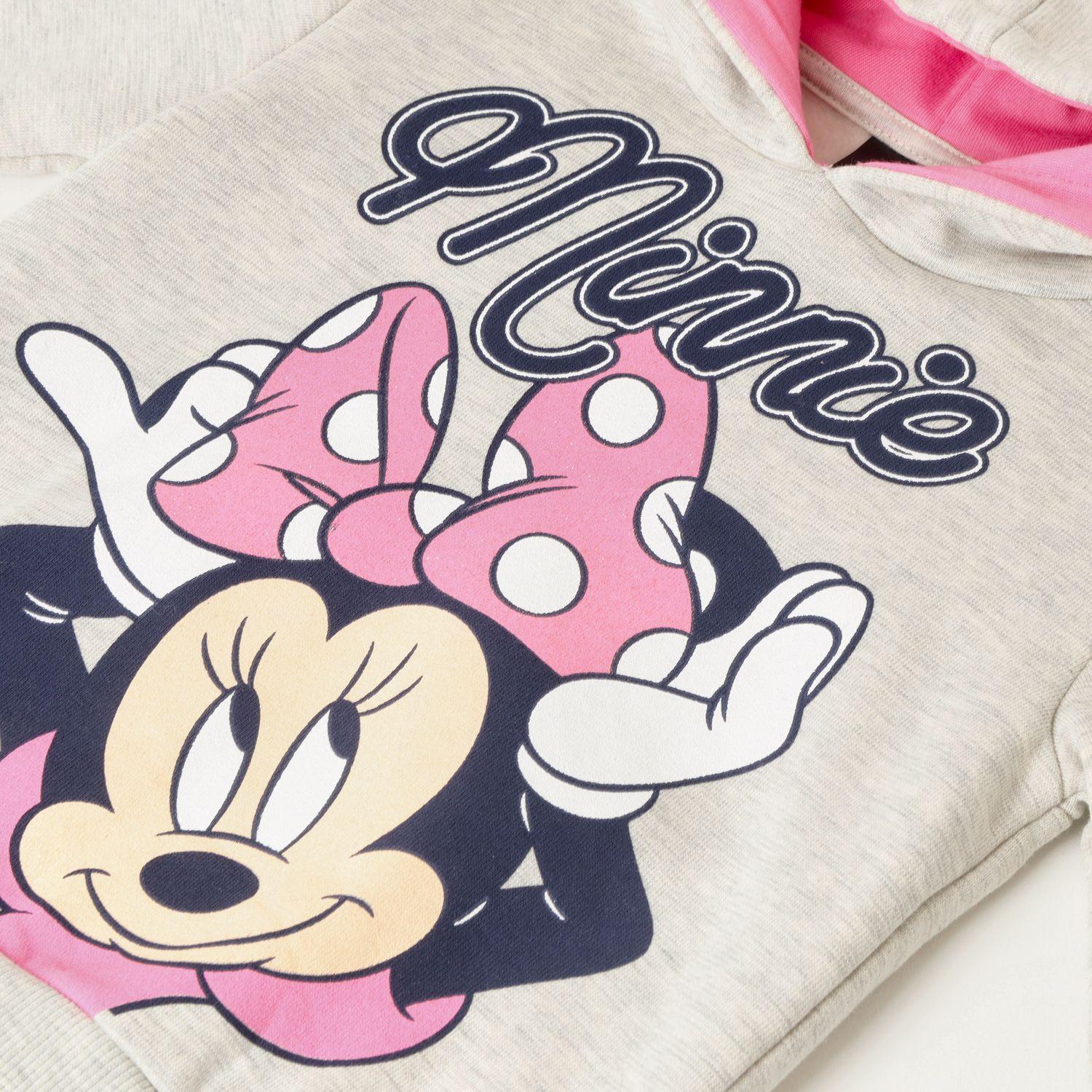 Buzo Niña Minnie Touch Gris Disney-2