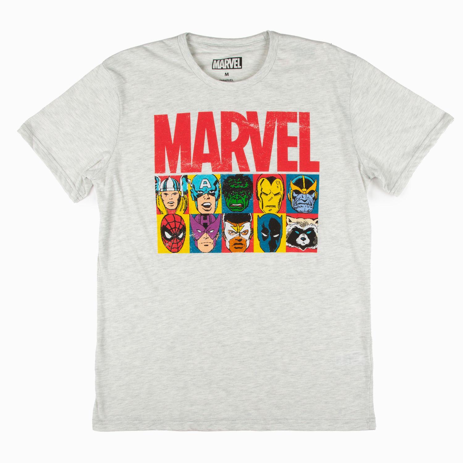 Polera Hombre Marvel Logo Gris Marvel-0