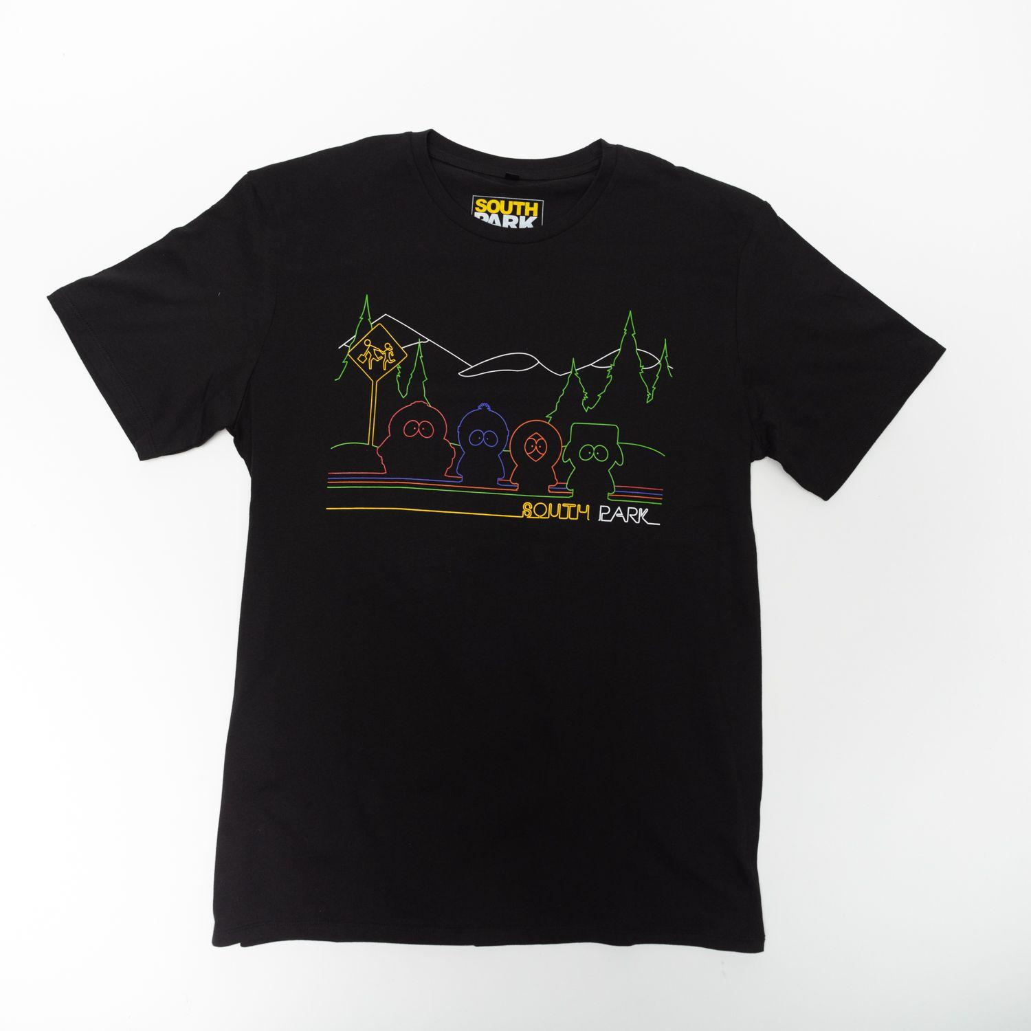 Polera Hombre South Park Personajes Negro MTV-0