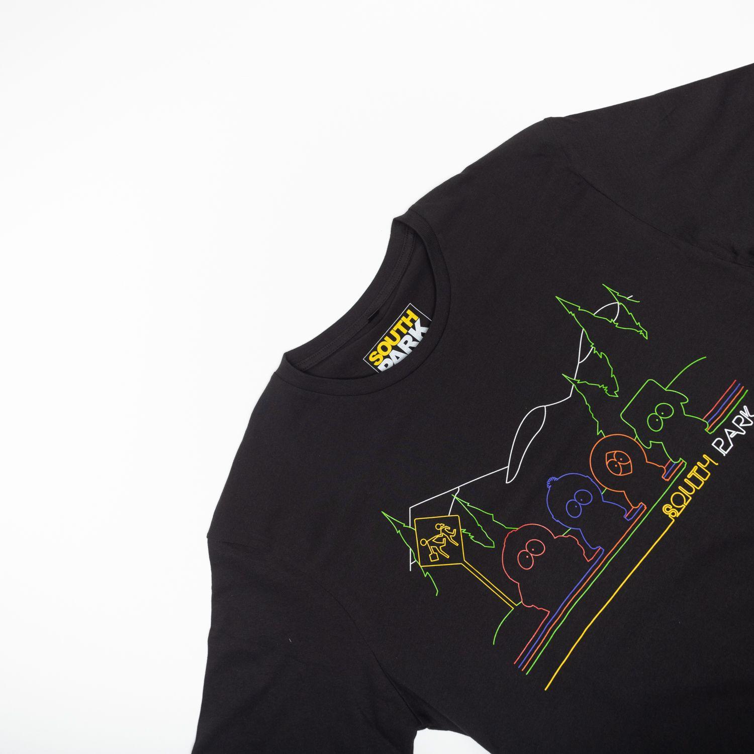 Polera Hombre South Park Personajes Negro MTV-1