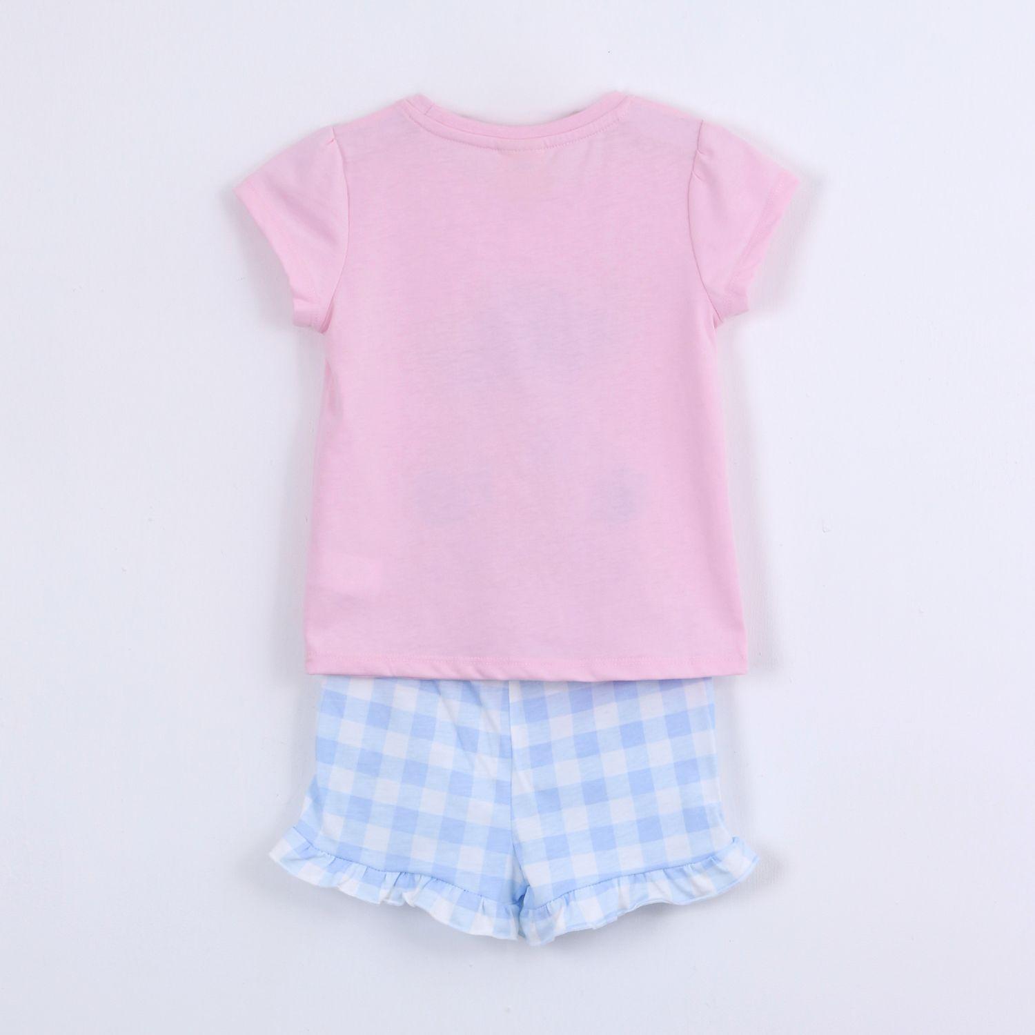 Pijama Manga Corta Niña Stitch Disney Friday Night Rosado-1