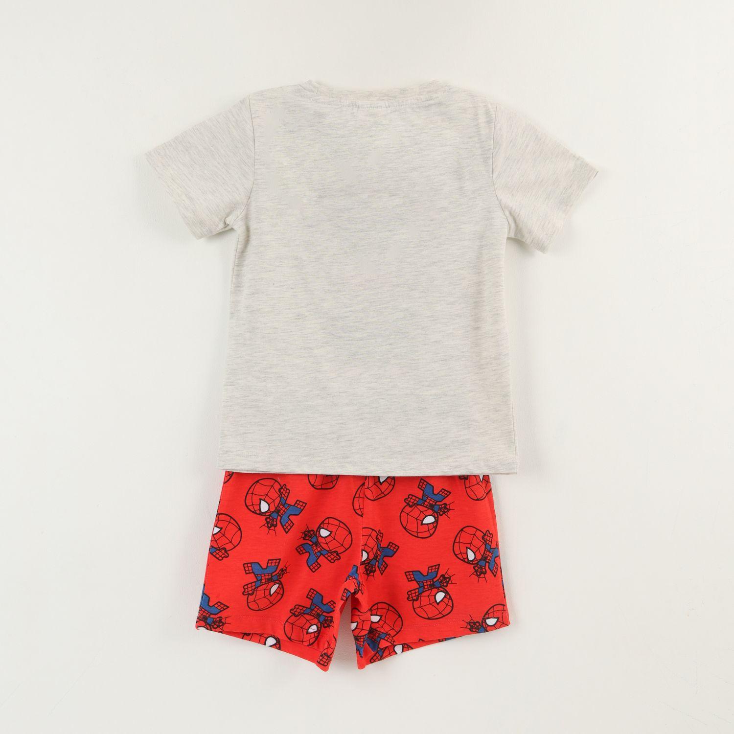Pijama Manga Corta Niño Gris Parado Avengers Marvel-1