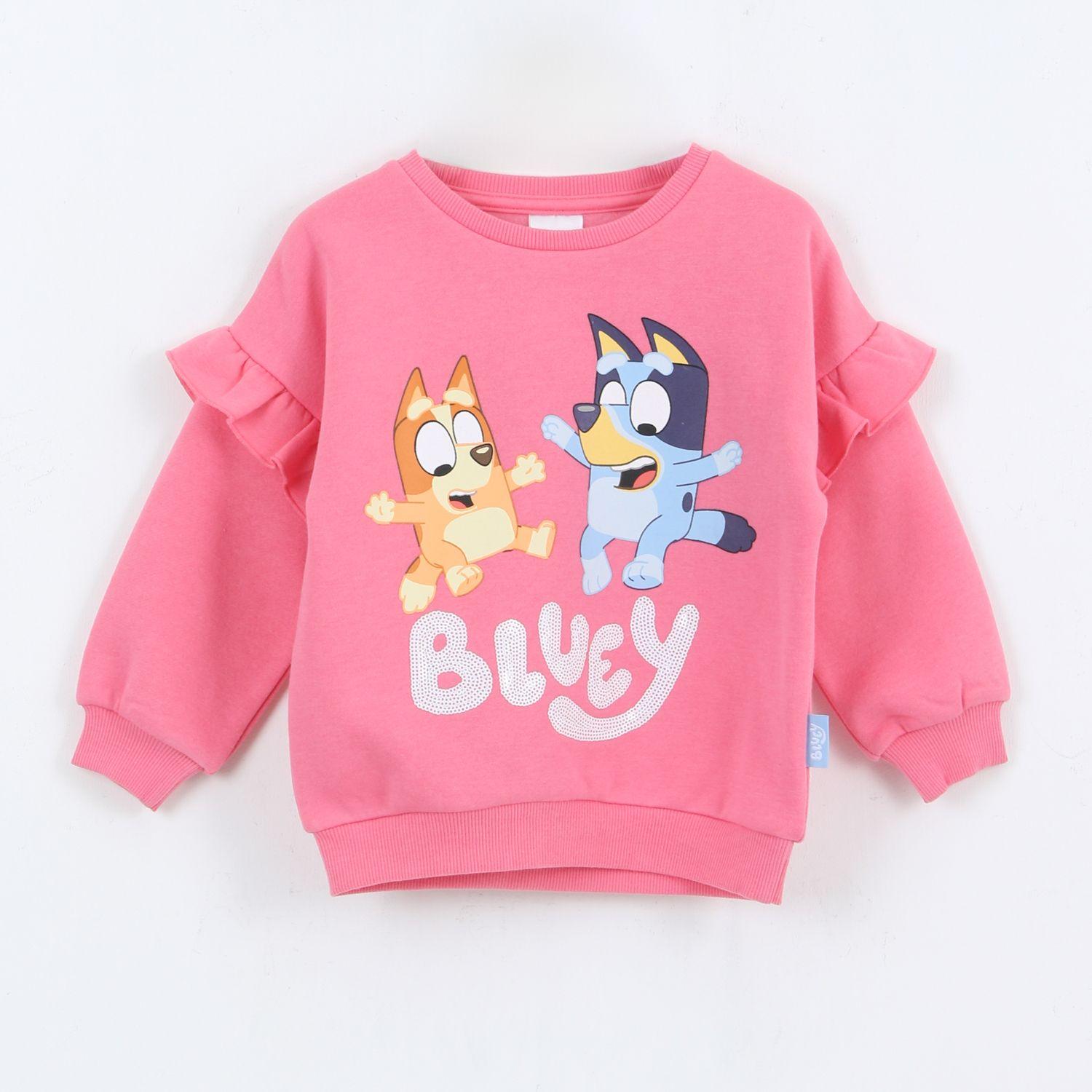 Polerón Cerrado Niña Vuelos Rosado Bingo & Bluey-0