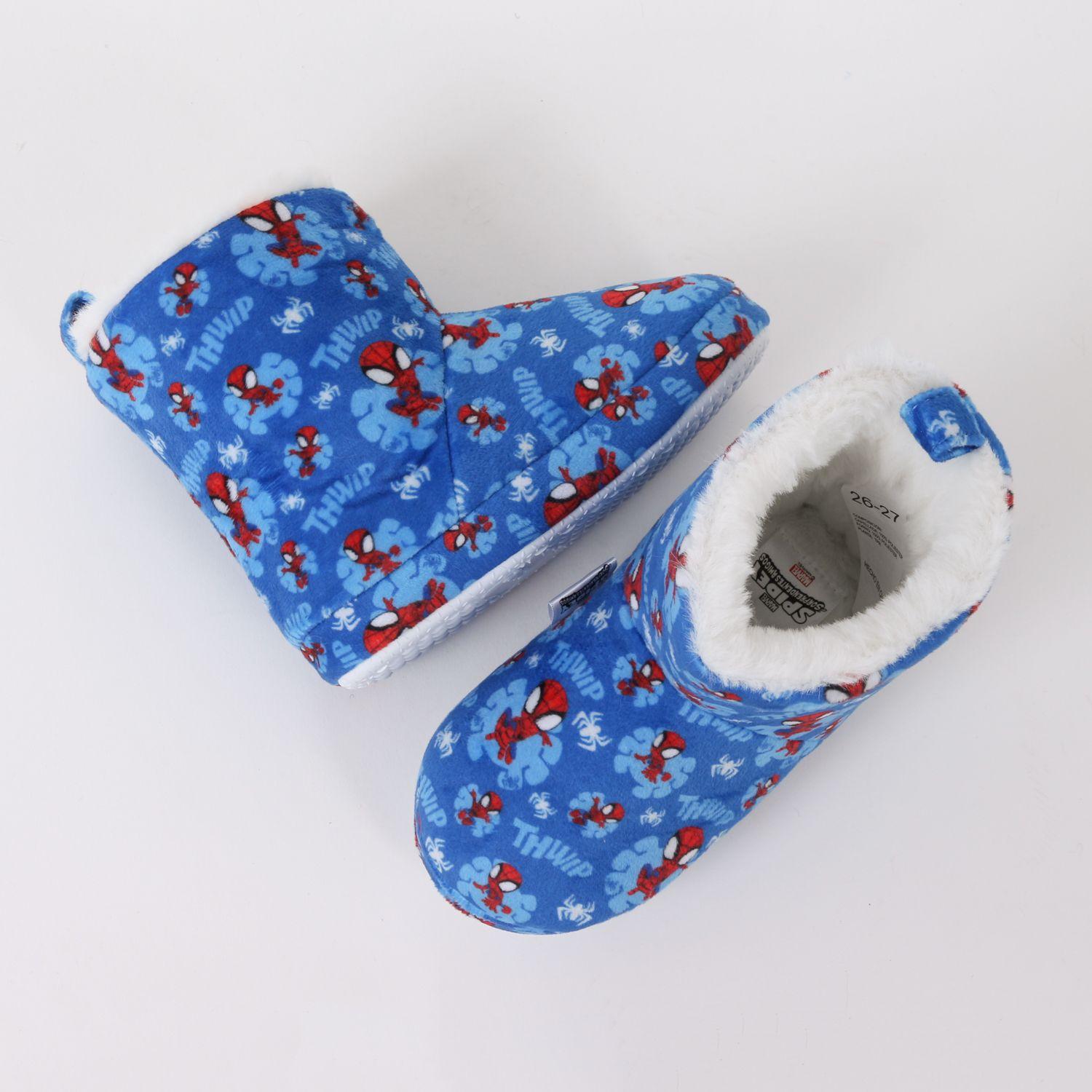 Pantufla Bota Niño Invernal Full Print Spidey Azul Marvel-3