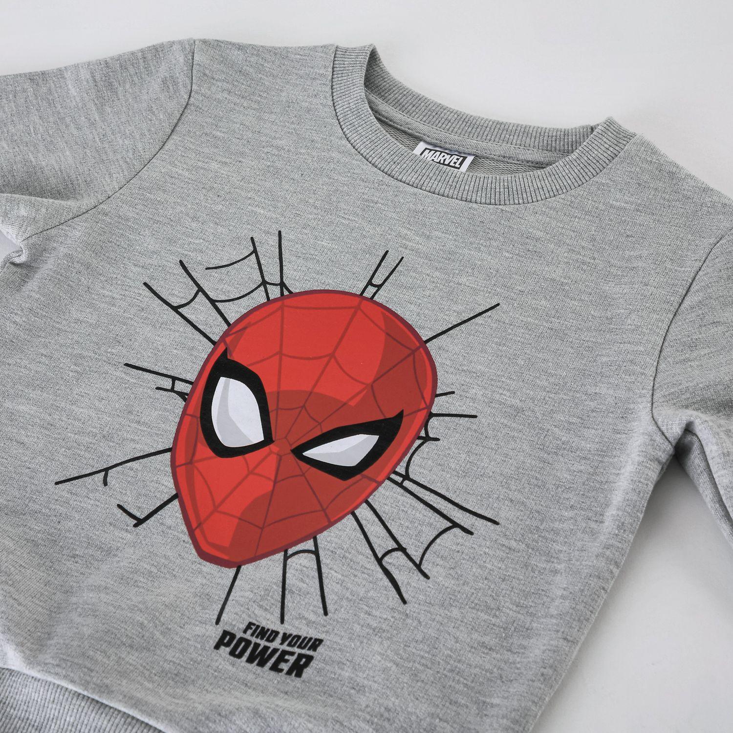 Conjunto Buzo Niño Spiderman Marvel Cara Gris-3
