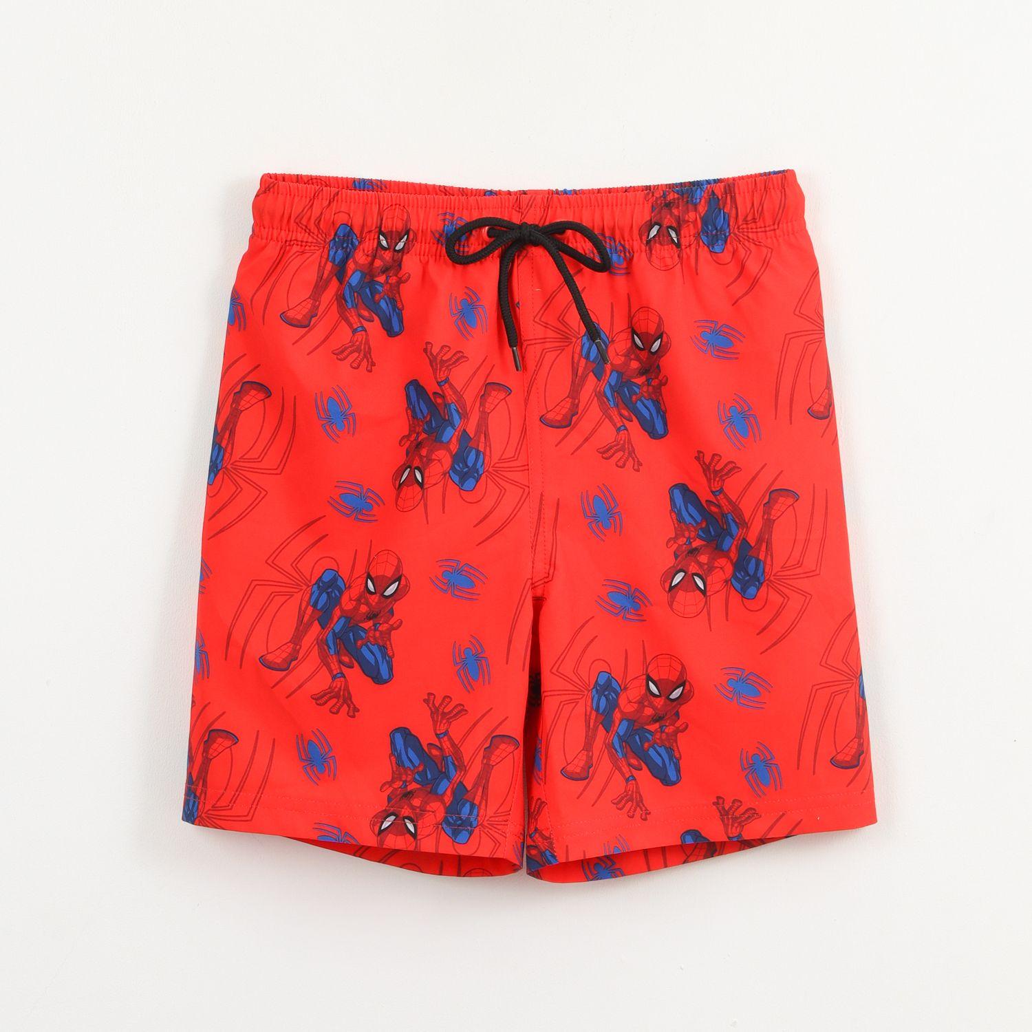 Traje de baño Niño Rojo Full Print Spiderman Marvel-0