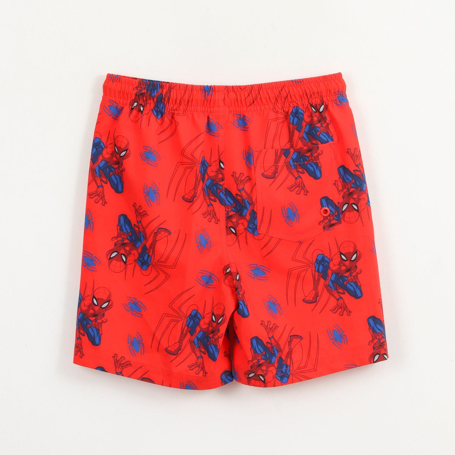 Traje de baño Niño Rojo Full Print Spiderman Marvel-1