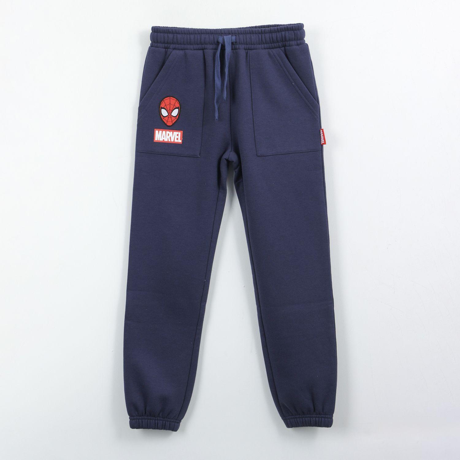 Pantalón de Buzo Escolar Niño Spiderman Azul Marino Marvel-0