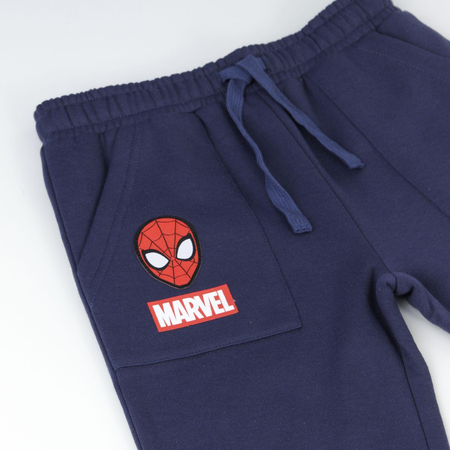 Pantalón de Buzo Escolar Niño Spiderman Azul Marino Marvel-2