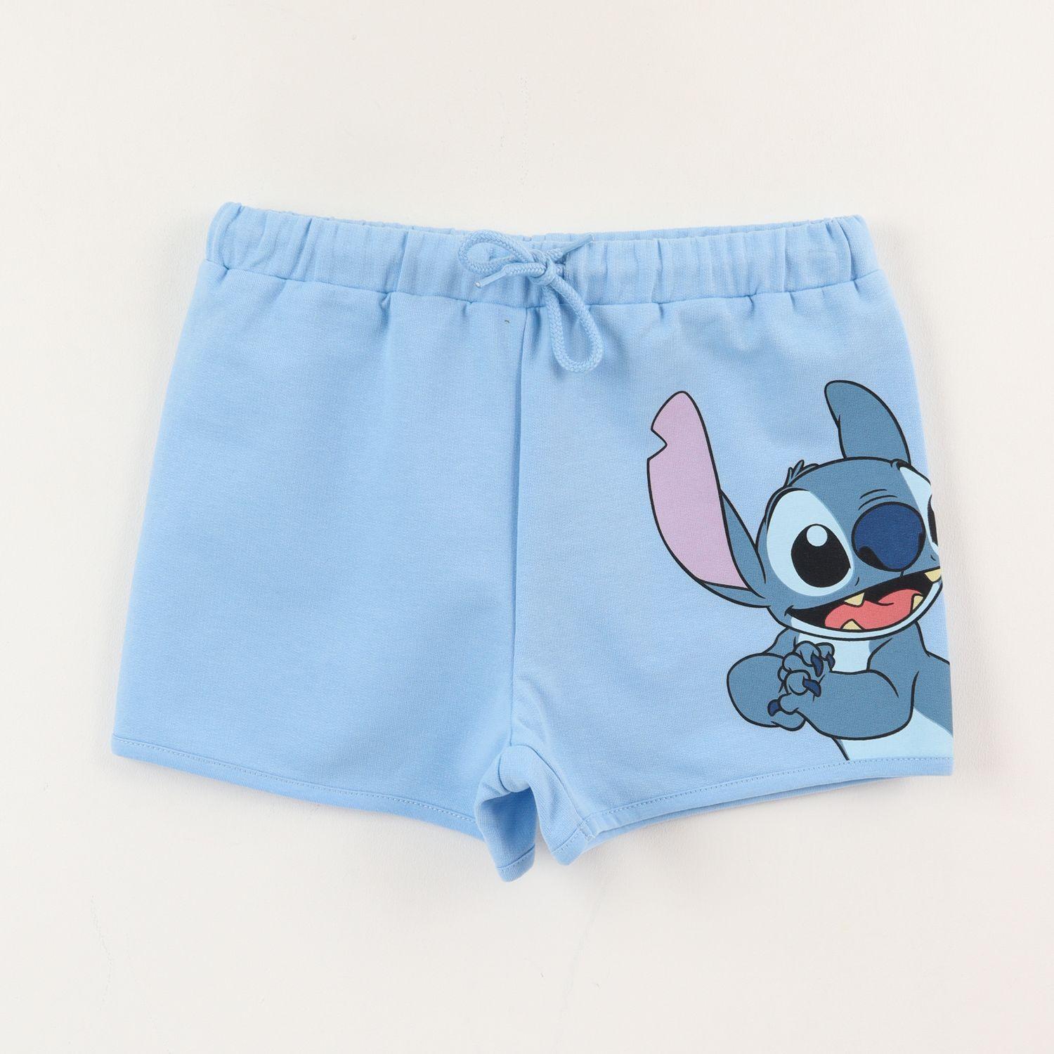 Short Cordón Niña Azul Lilo & Stitch Disney-0
