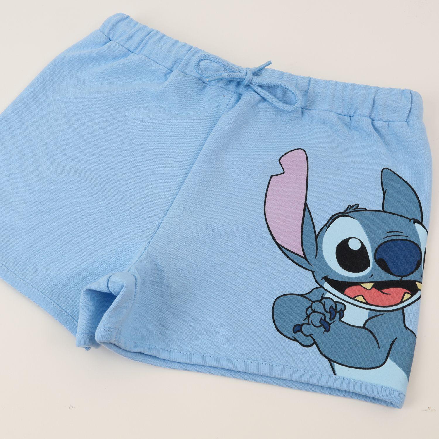 Short Cordón Niña Azul Lilo & Stitch Disney-2