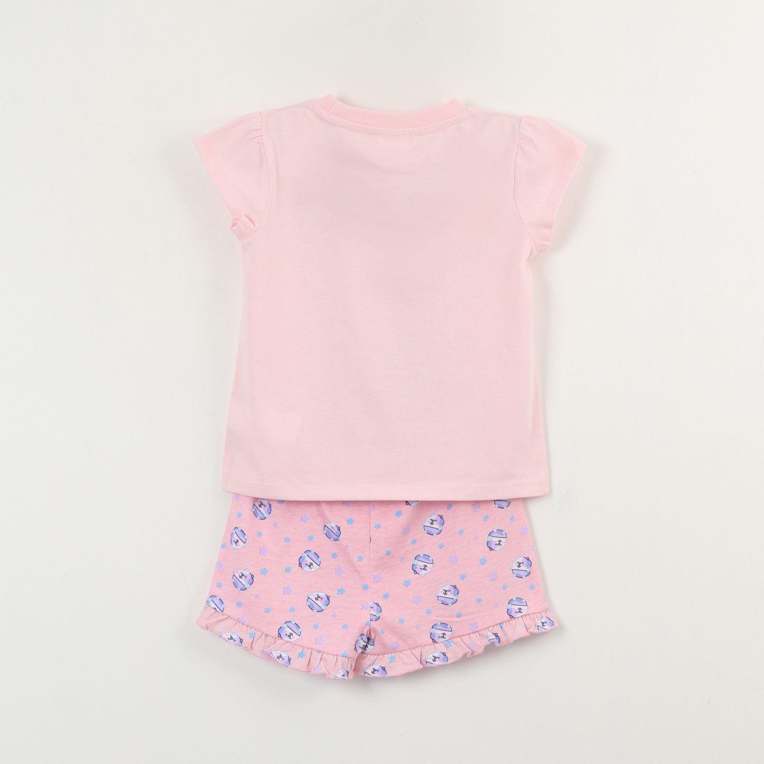 Pijama Manga Corta Niña Rosado Good Night Bluey-1