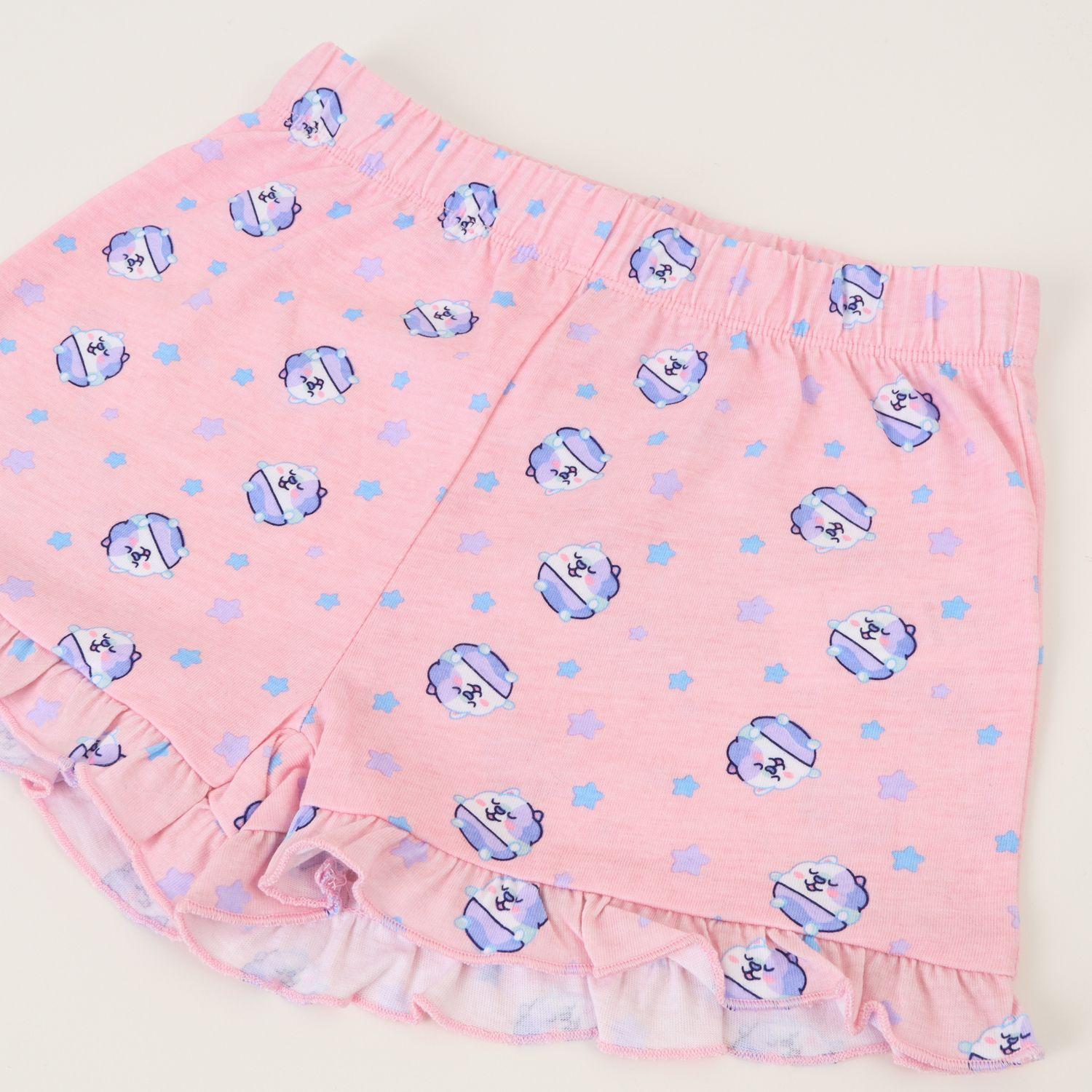 Pijama Manga Corta Niña Rosado Good Night Bluey-2