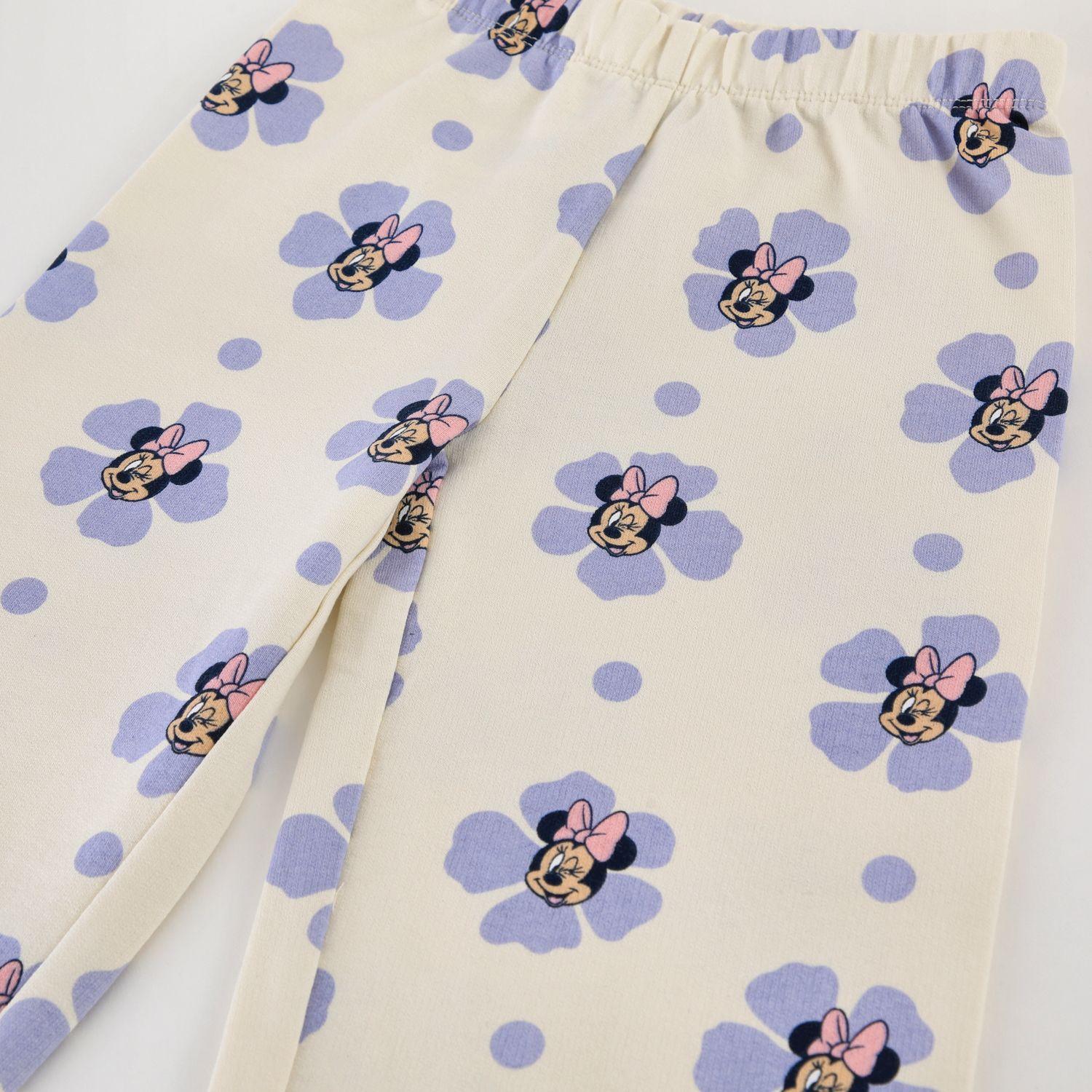 Pantalón de Buzo Niña Minnie Disney Full Print Beige-2
