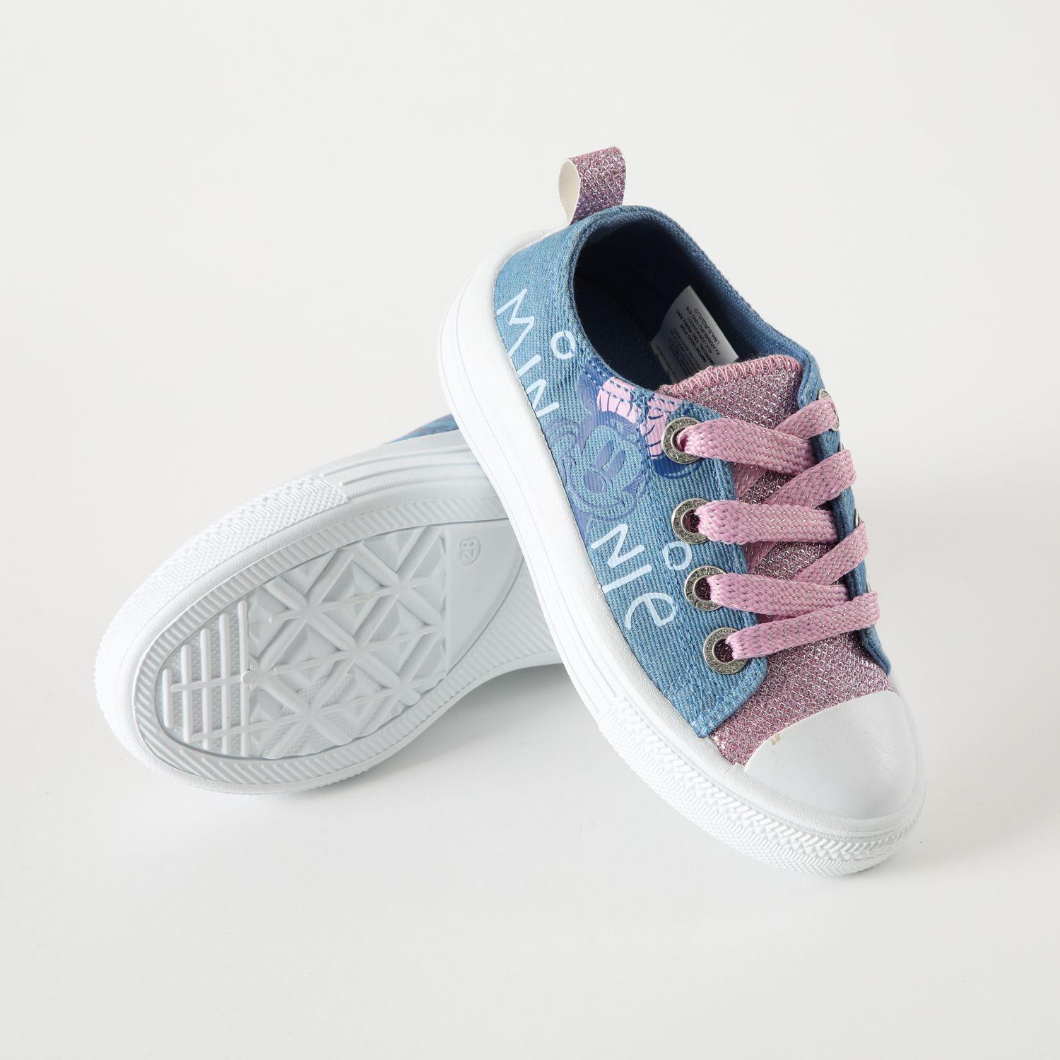 Zapatilla Lona Niña Feliz Minnie Celeste Disney-2