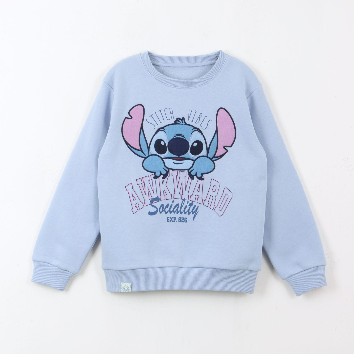 Polerón Cerrado Niño Lilo & Stitch Celeste Disney-0