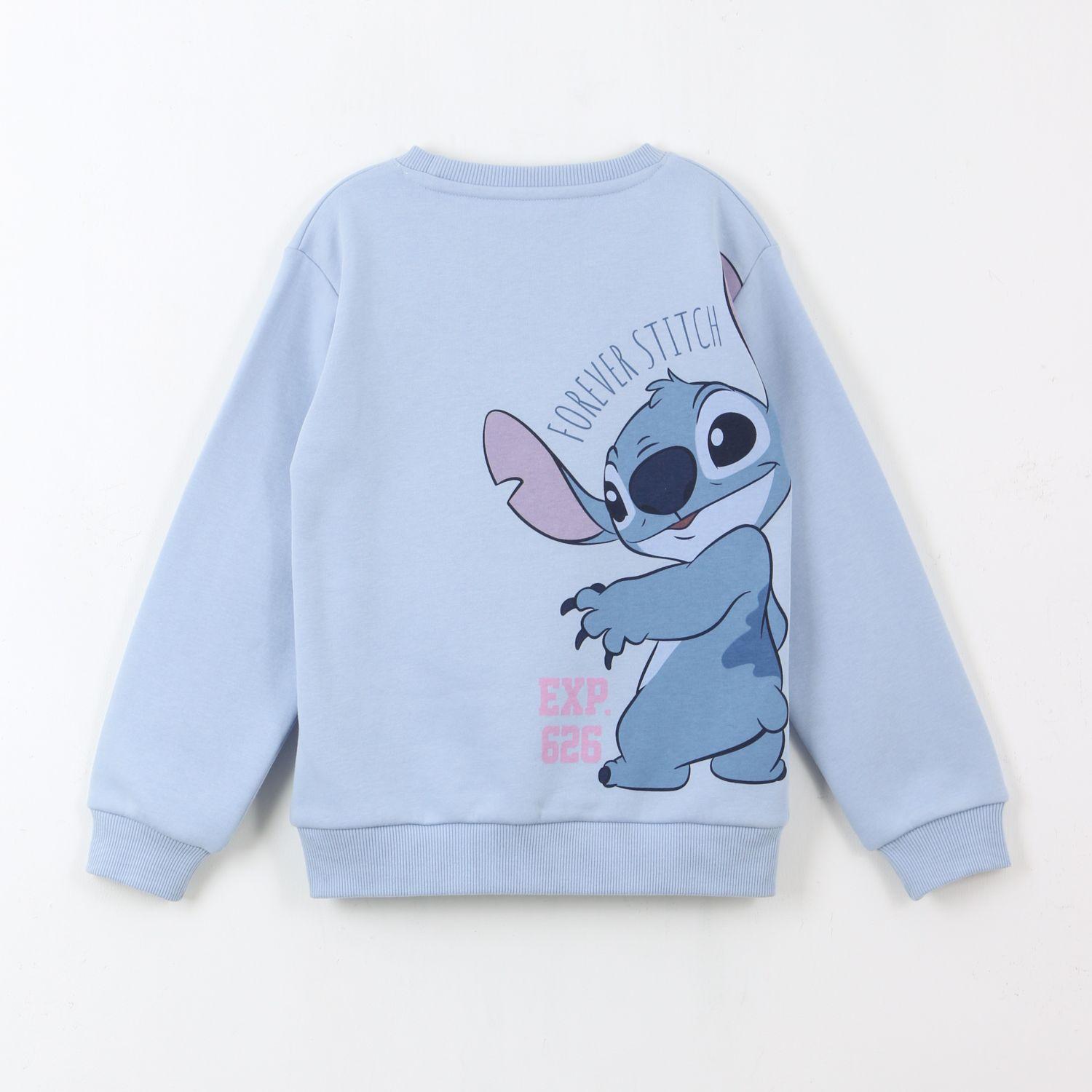 Polerón Cerrado Niño Lilo & Stitch Celeste Disney-1