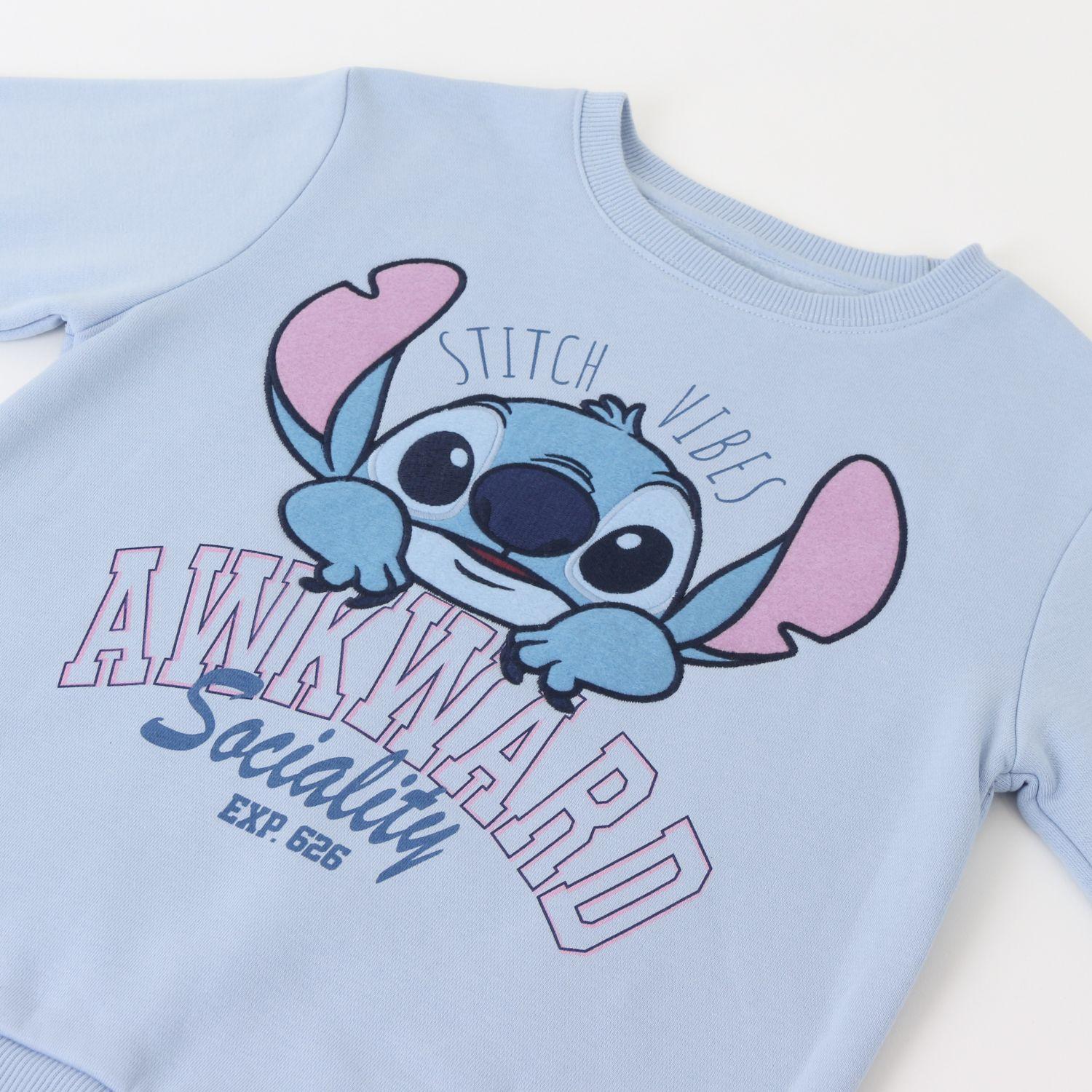 Polerón Cerrado Niño Lilo & Stitch Celeste Disney-2