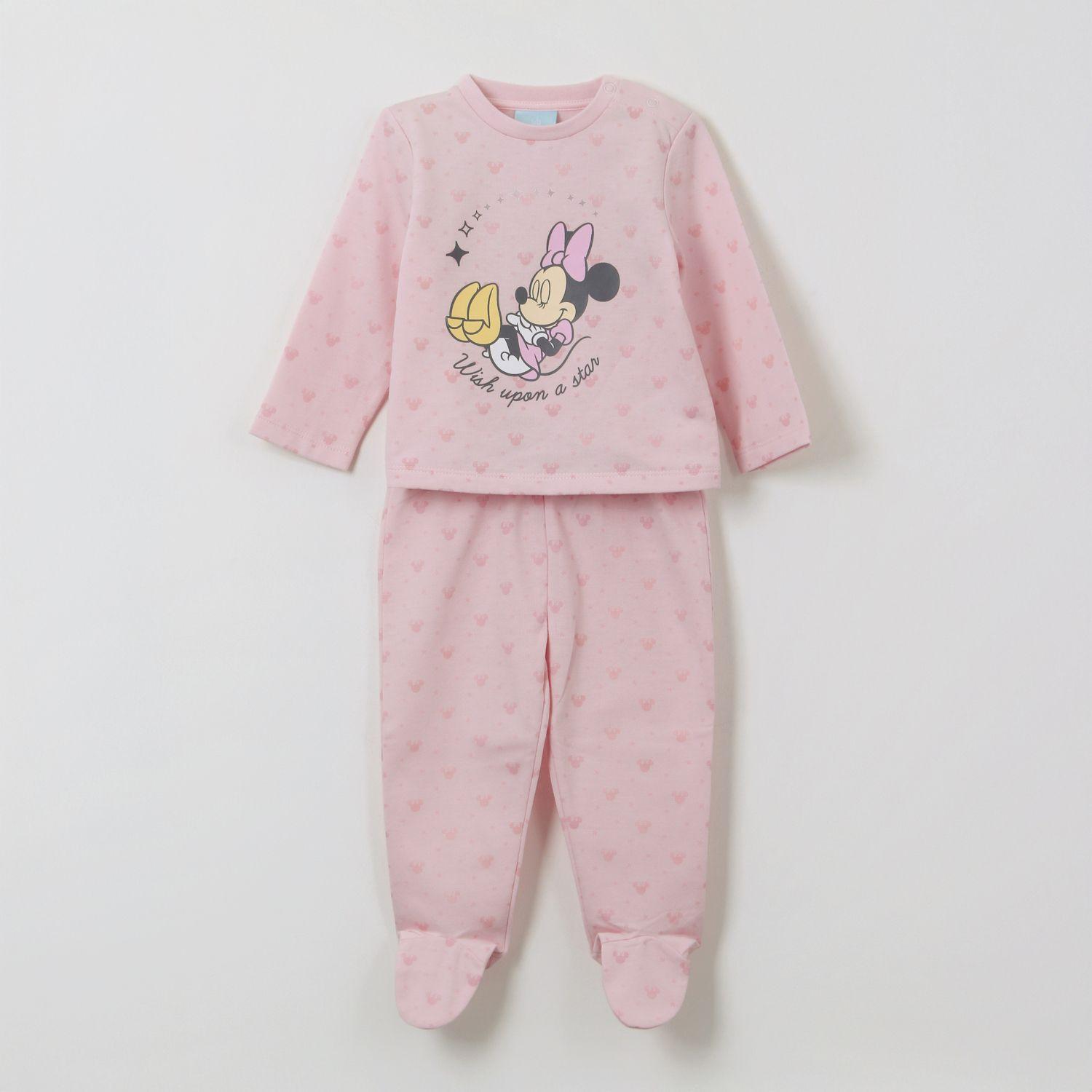 Pijama Manga Larga Niña Wish Minnie Rosado Disney-0
