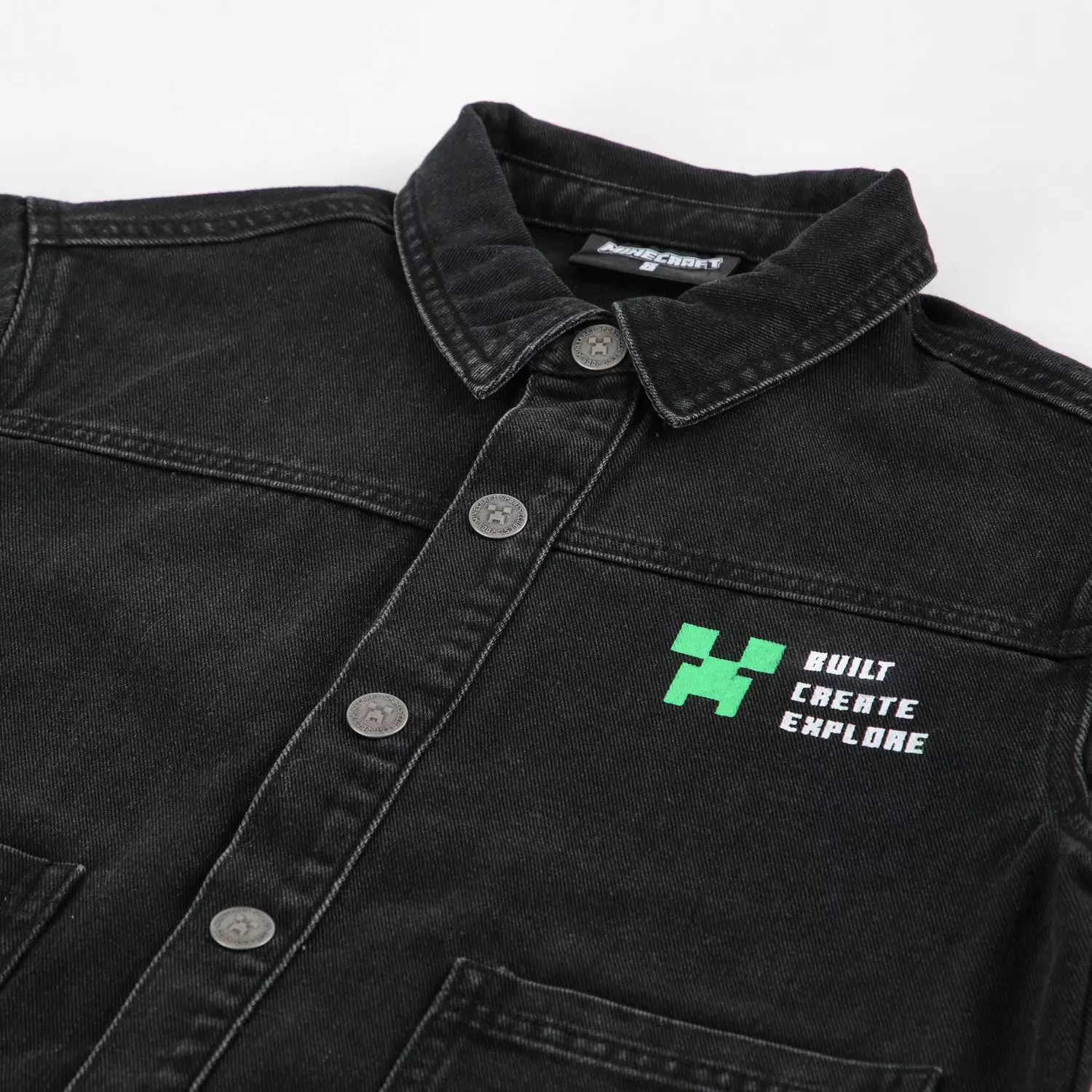 Chaqueta Niño Minecraft Denim Negro-2