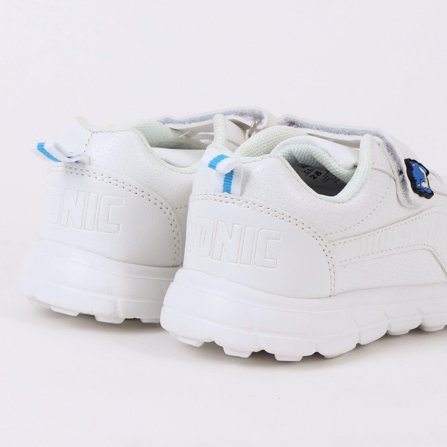 Zapatilla Escolar Niño Velcro Sonic Pin Blanco Sonic-2