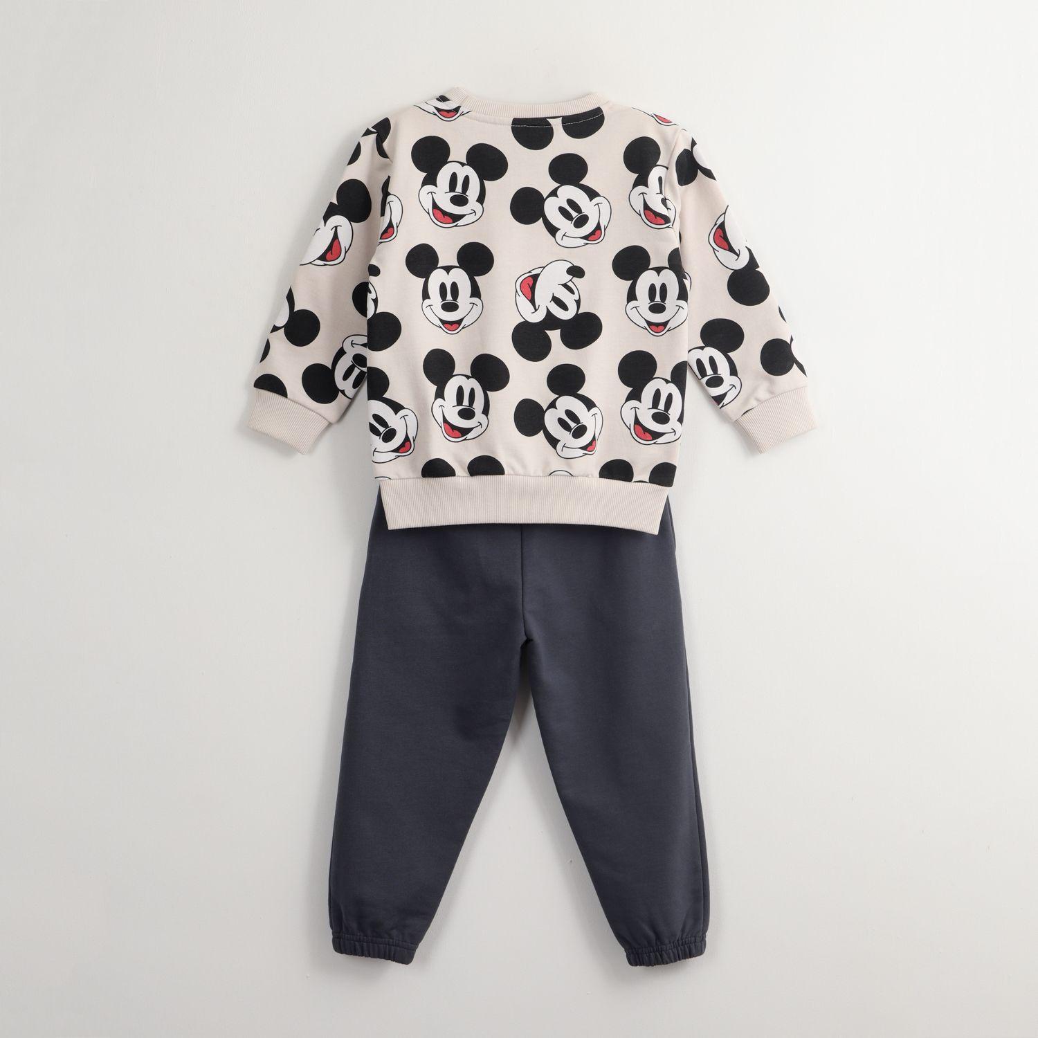 Conjunto Buzo Niño Mickey Happy Gris Disney-3