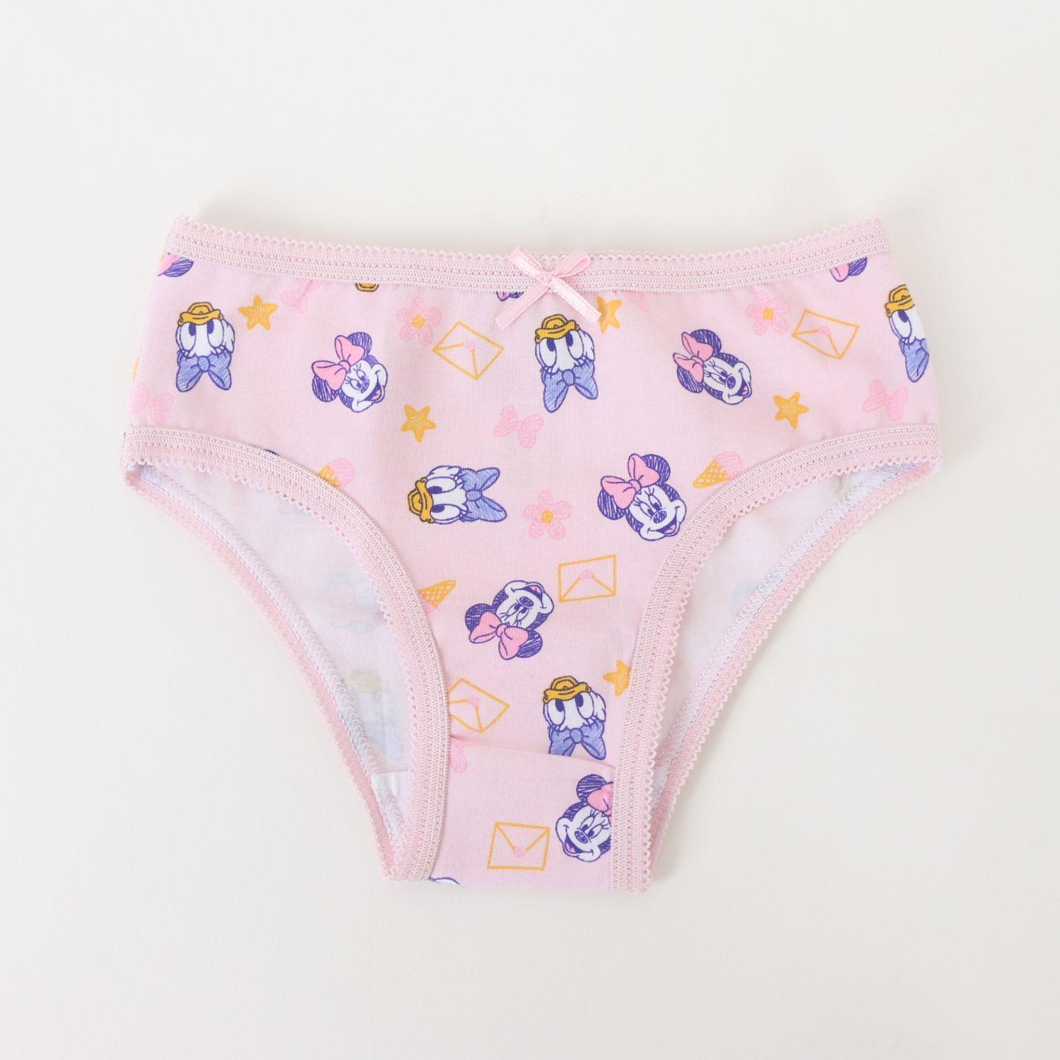 Tripack Calzón Niña Rosado Full Print Minnie & Daisy Disney-5