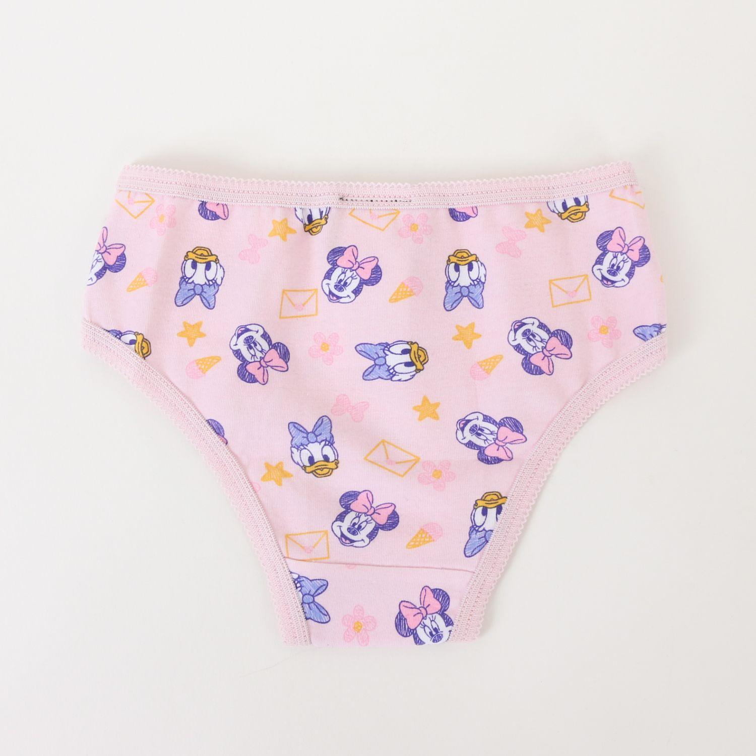 Tripack Calzón Niña Rosado Full Print Minnie & Daisy Disney-6