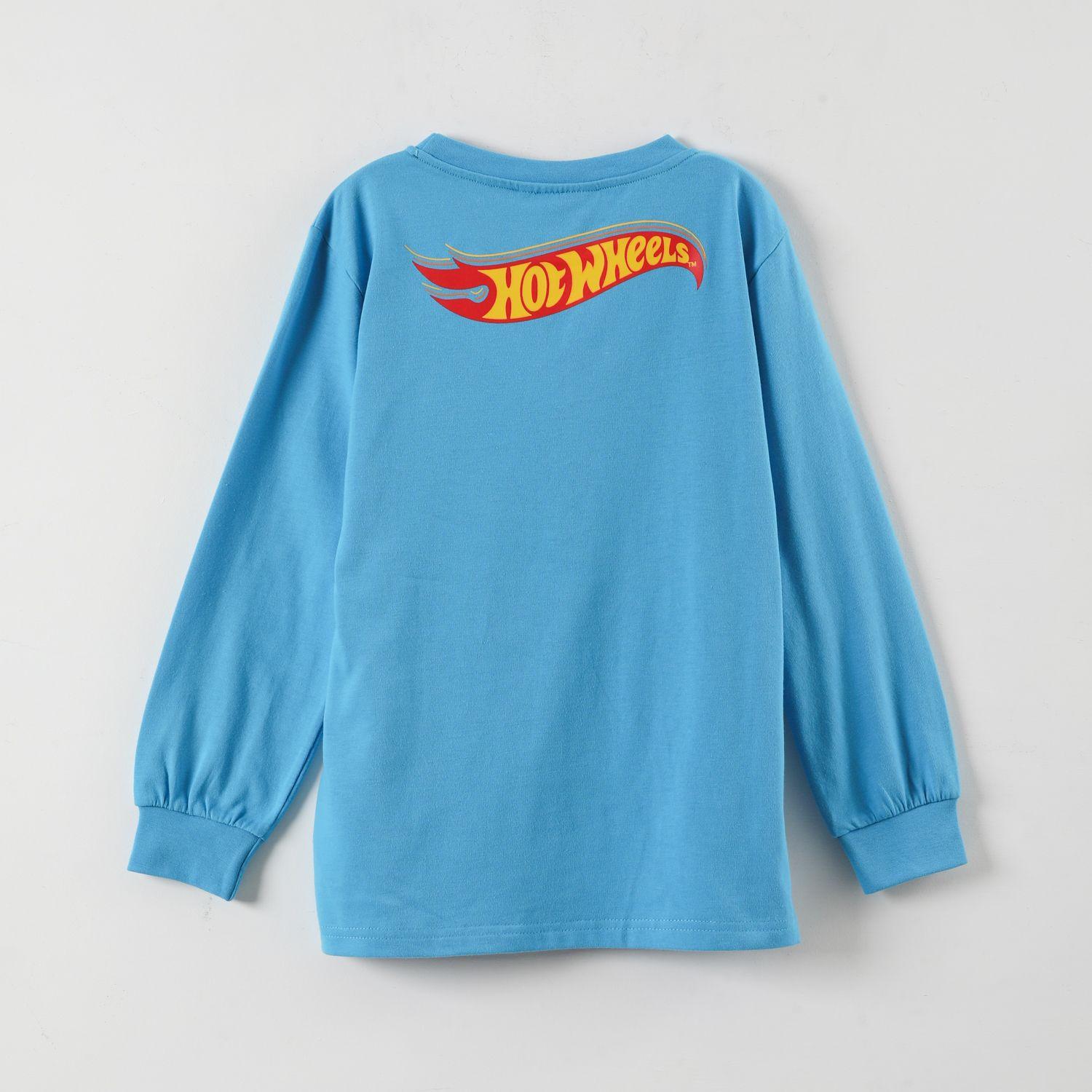 Polera Manga Larga Niño Speed Club Azul Hot Wheels-2