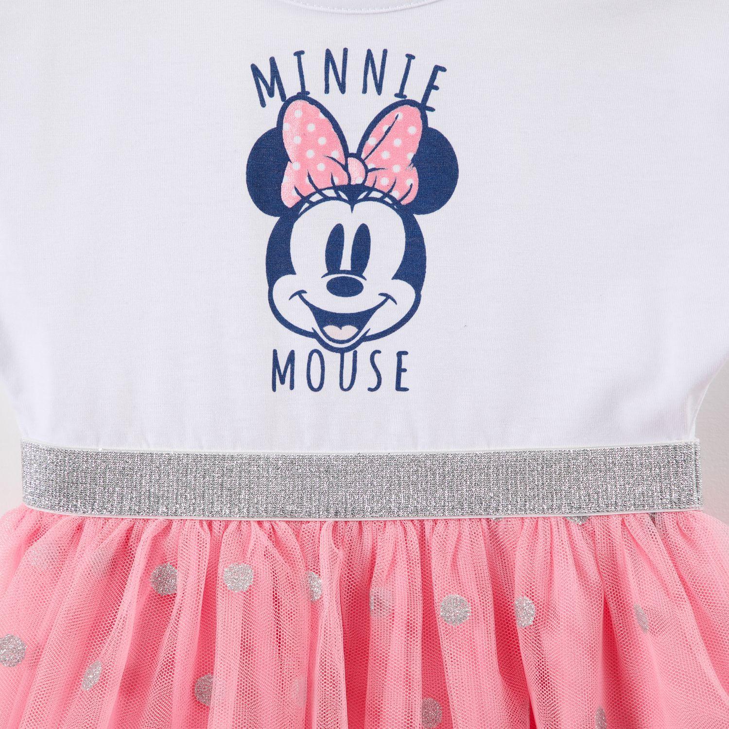 Vestido Niña Minnie Blanco Disney-2