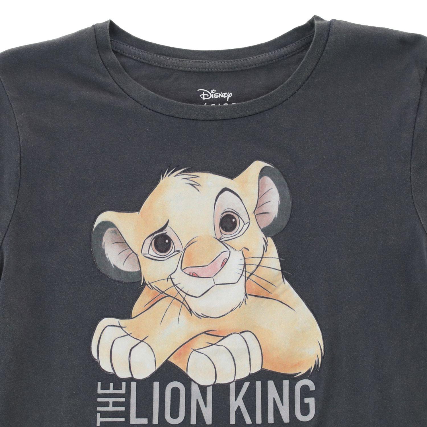 Polera Niña Rey León Travieso Gris Disney-1