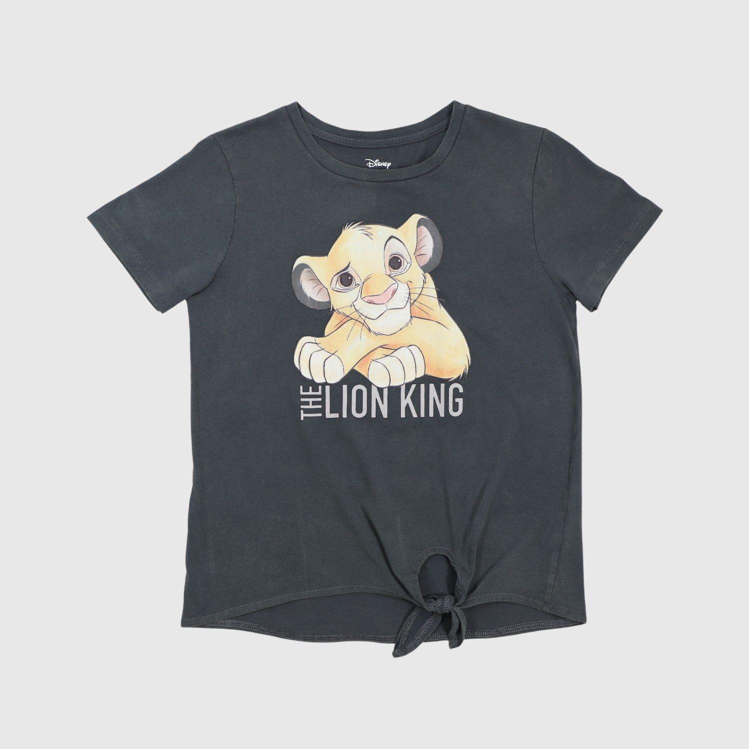 Polera Niña Rey León Travieso Gris Disney-0