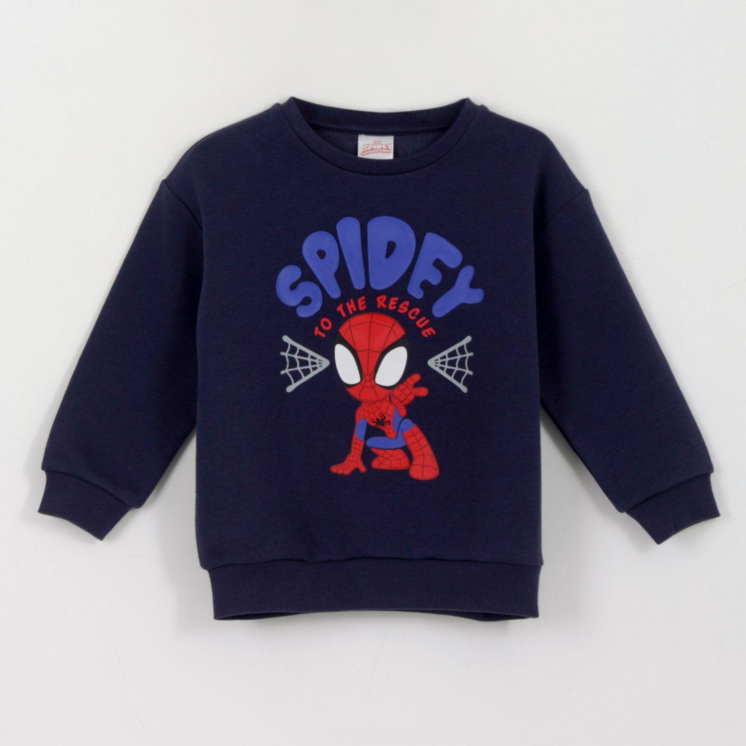 Polerón Cerado Niño Spidey To The Rescue Azul Marvel-0
