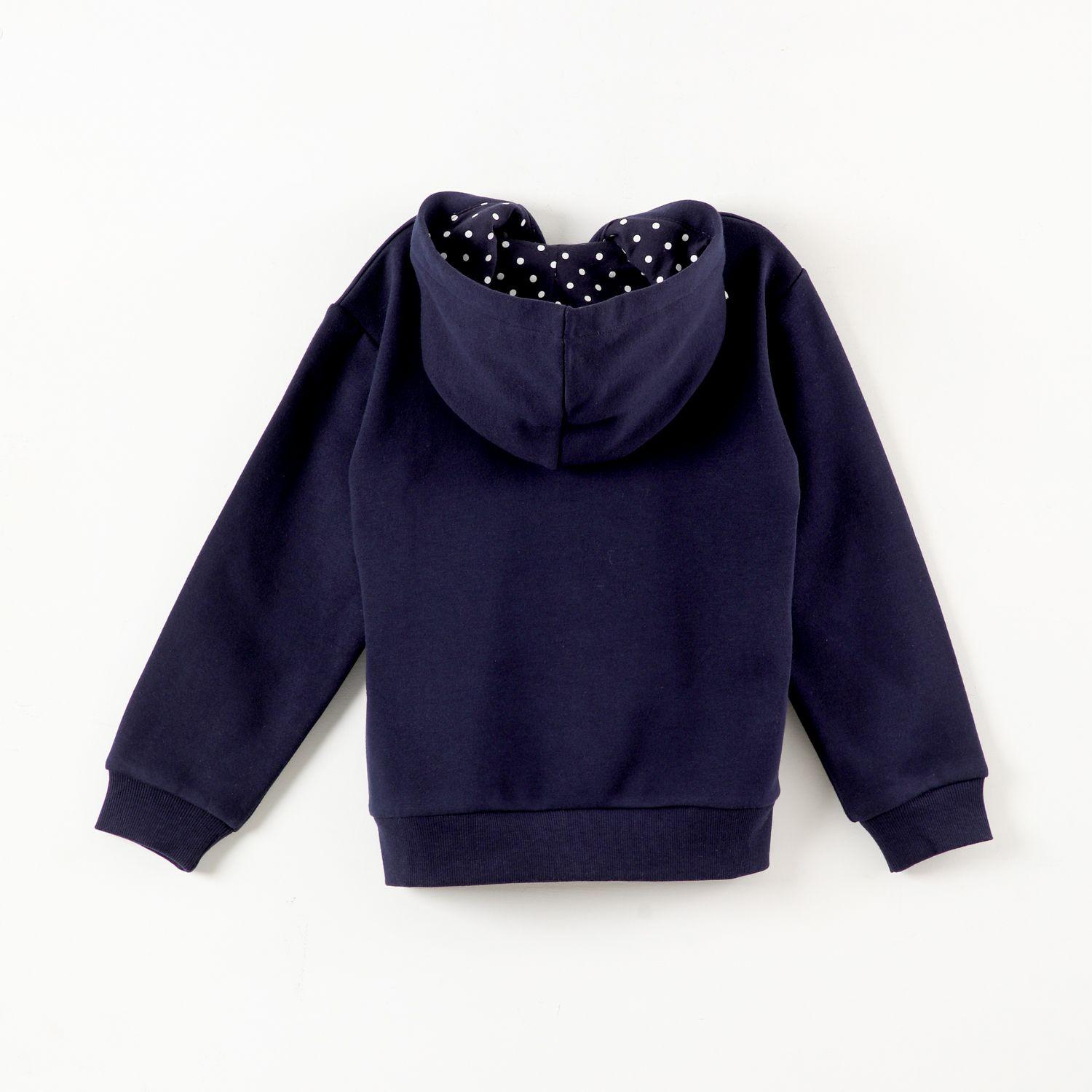 Poleron Escolar Niña Minnie Logo Azul Disney-2