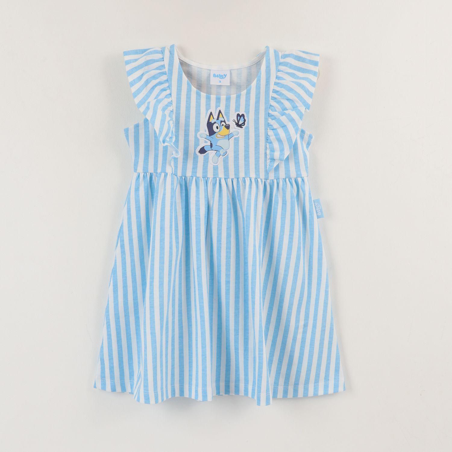 Vestido Sin Manga Niña Blanco Rayas Bluey Jump Bluey-0