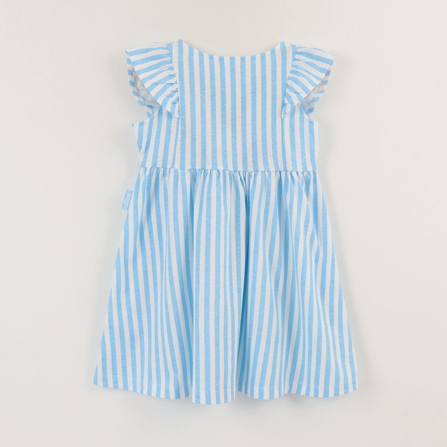 Vestido Sin Manga Niña Blanco Rayas Bluey Jump Bluey-1