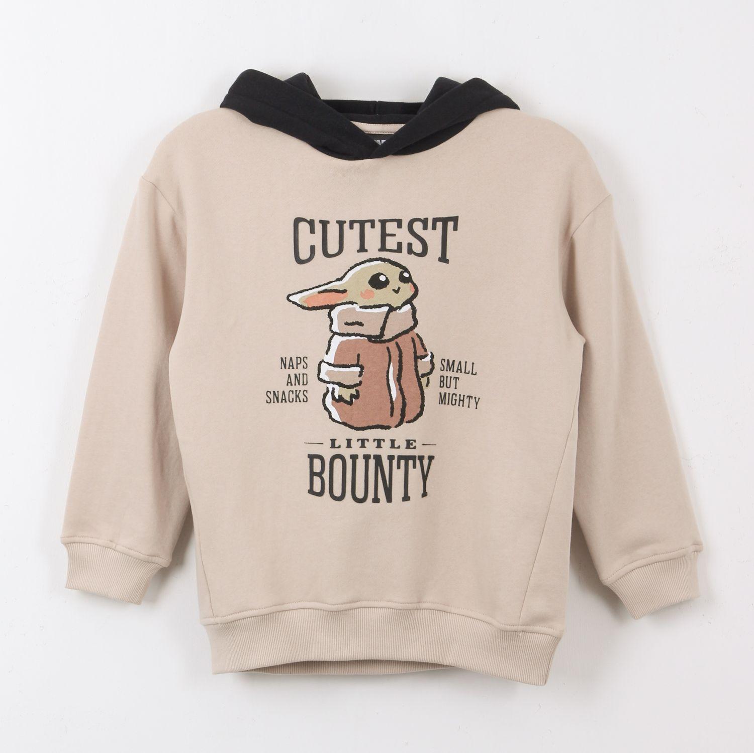 Polerón Cerrado Niño Hoodie Cutest Bounty Beige Star Wars-0